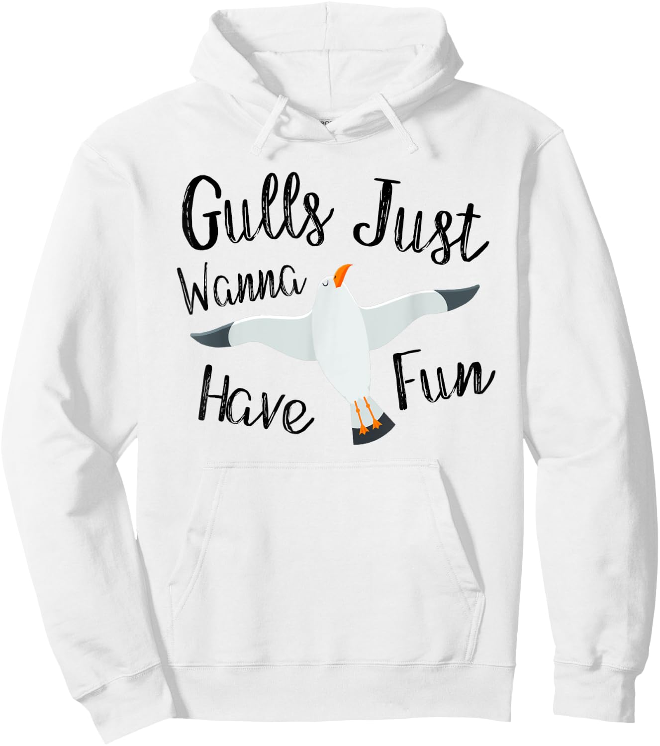 Gulls Just Wanna Have Fun Seagulls Gift Women Girls Hoodie - Hoodie | White