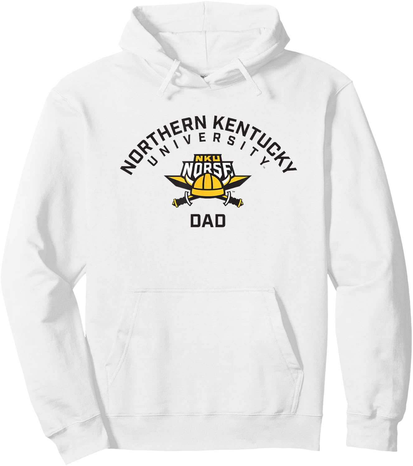 Northern Kentucky University NKU Norse Arched Dad Hoodie - Hoodie | White