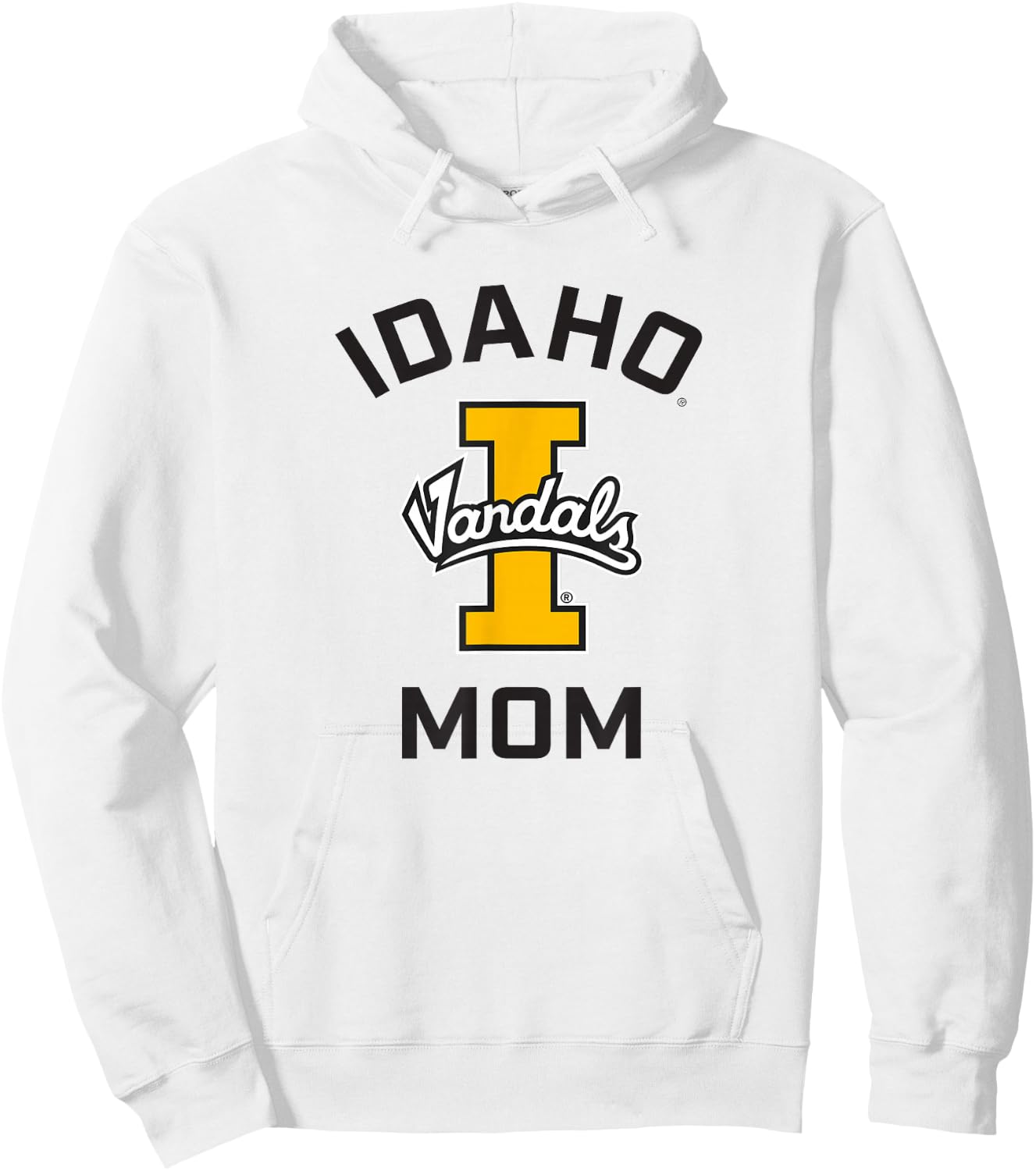 University of Idaho Vandals Arched Mom Hoodie - Hoodie | White