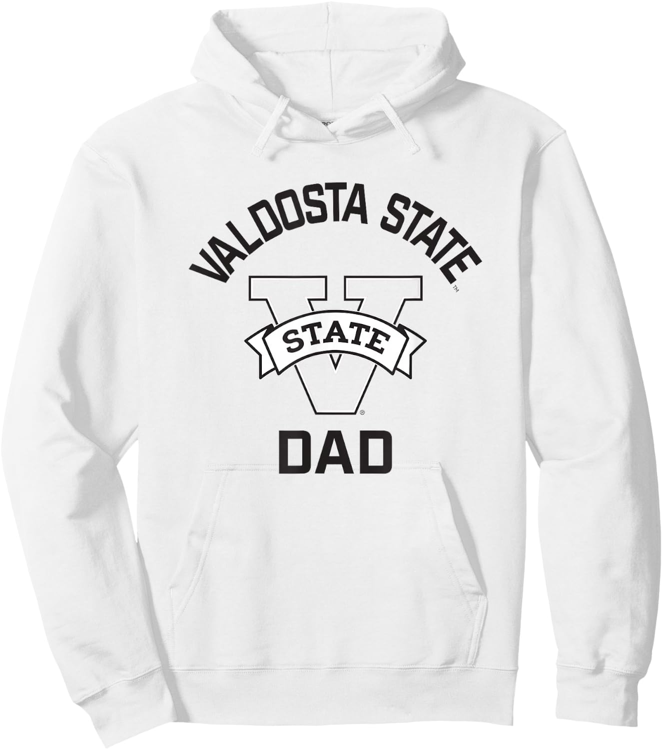 Valdosta State University Blazers Arched Dad Hoodie - Hoodie | White