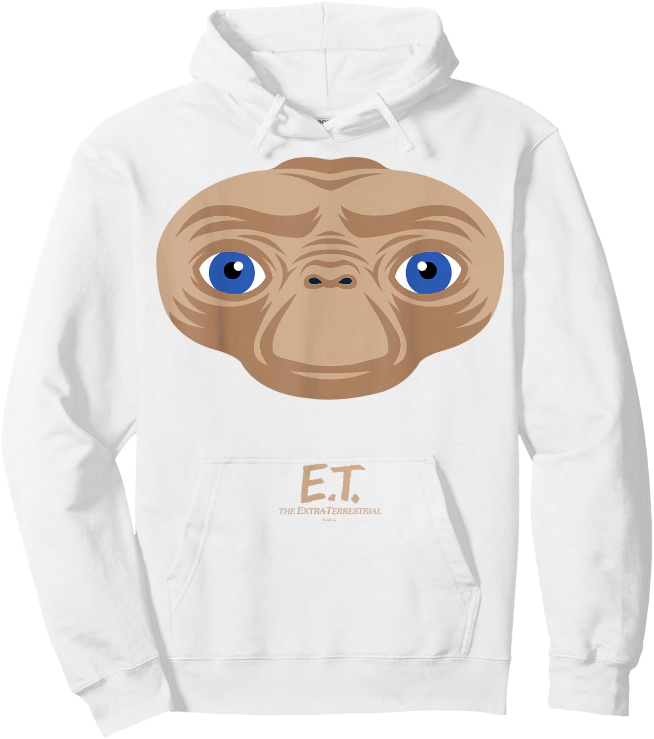 E.T. the Extra-Terrestrial Big Face Stylized Hoodie - Hoodie | White