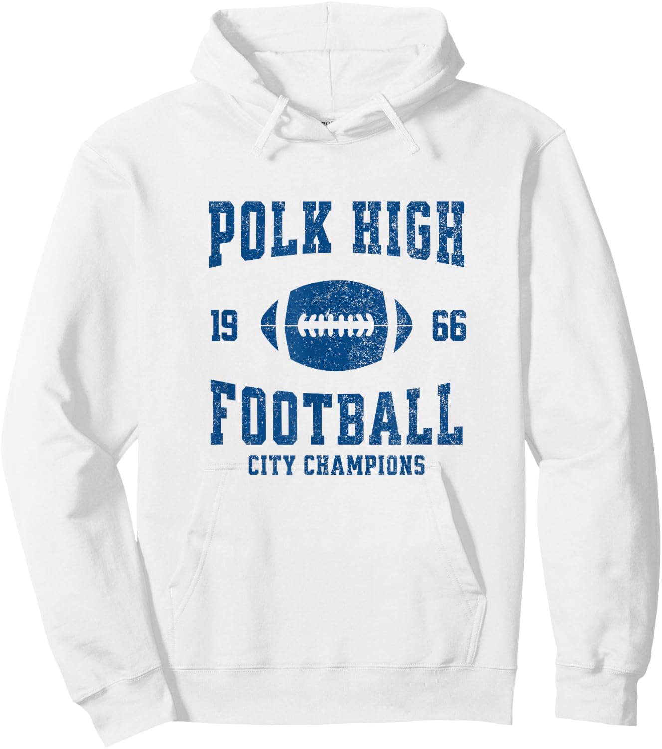 Polk High Football City Champions 1966 - vintage design Hoodie - Hoodie | White