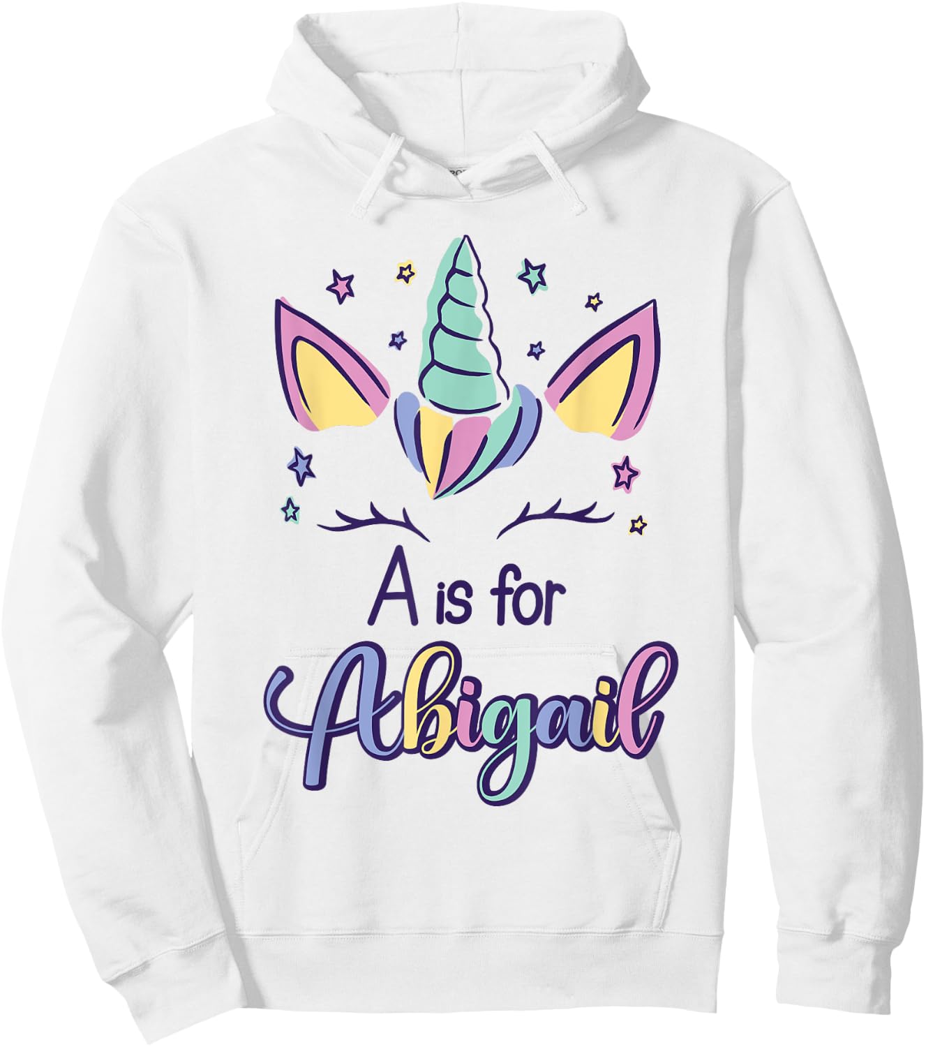 First Name Abigail Personalized A Is For Abigail Hoodie - Hoodie | White