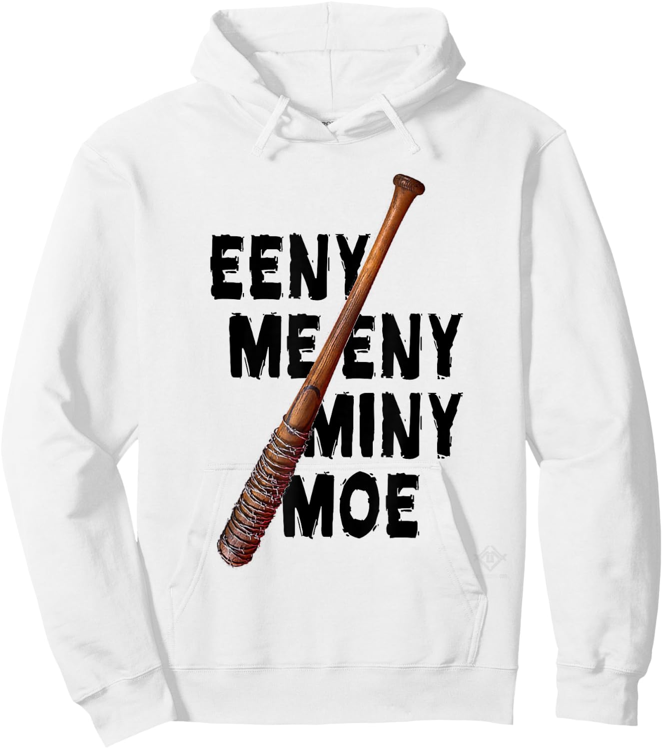 Eeny Meeny Miny Moe T Shirt Hoodie - Hoodie | White