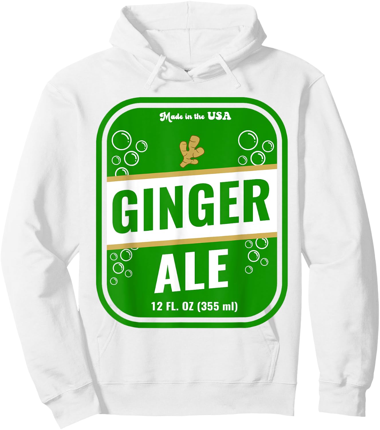 Halloween Costume Ginger Ale Unique Costume Idea Hoodie - Hoodie | White