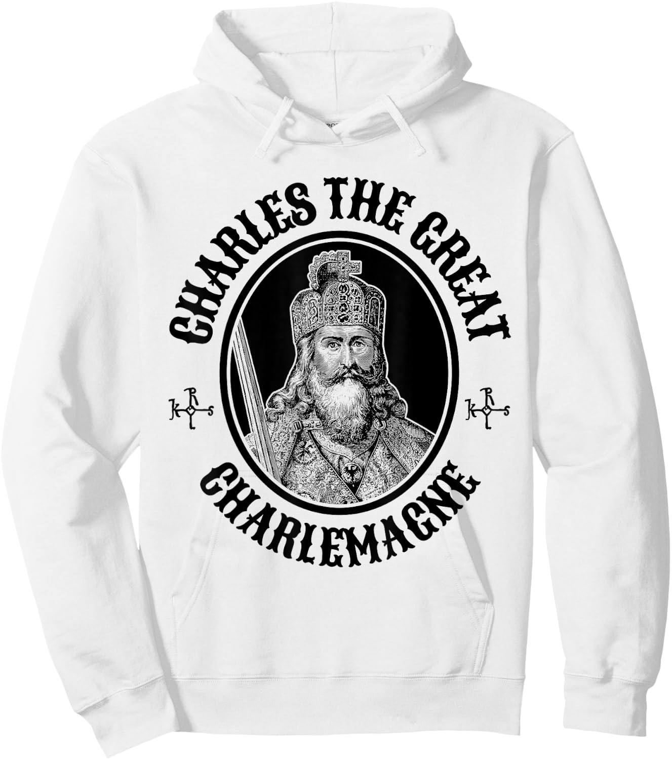 King Charles the Great Charlemagne Hoodie - Hoodie | White