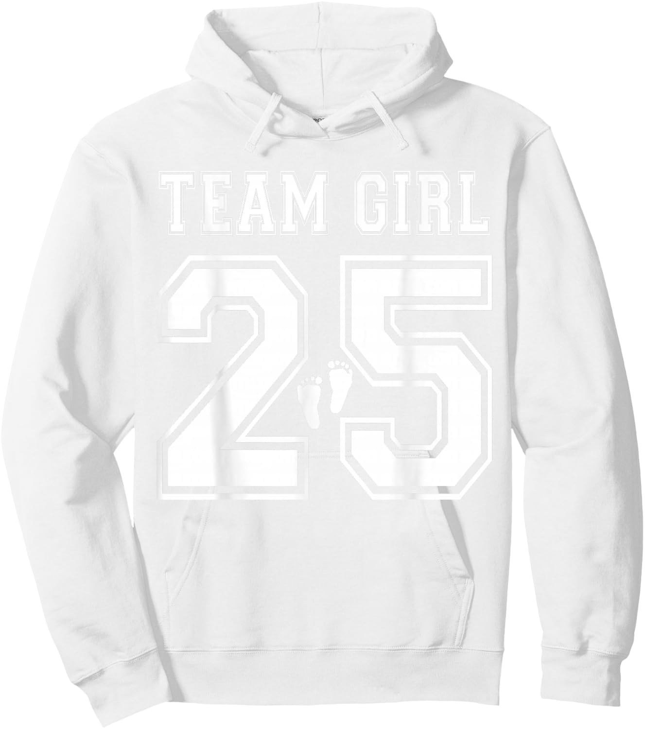 Team Girl 2025 Gender Reveal Girl Baby Shower Adoption Hoodie - Hoodie | White