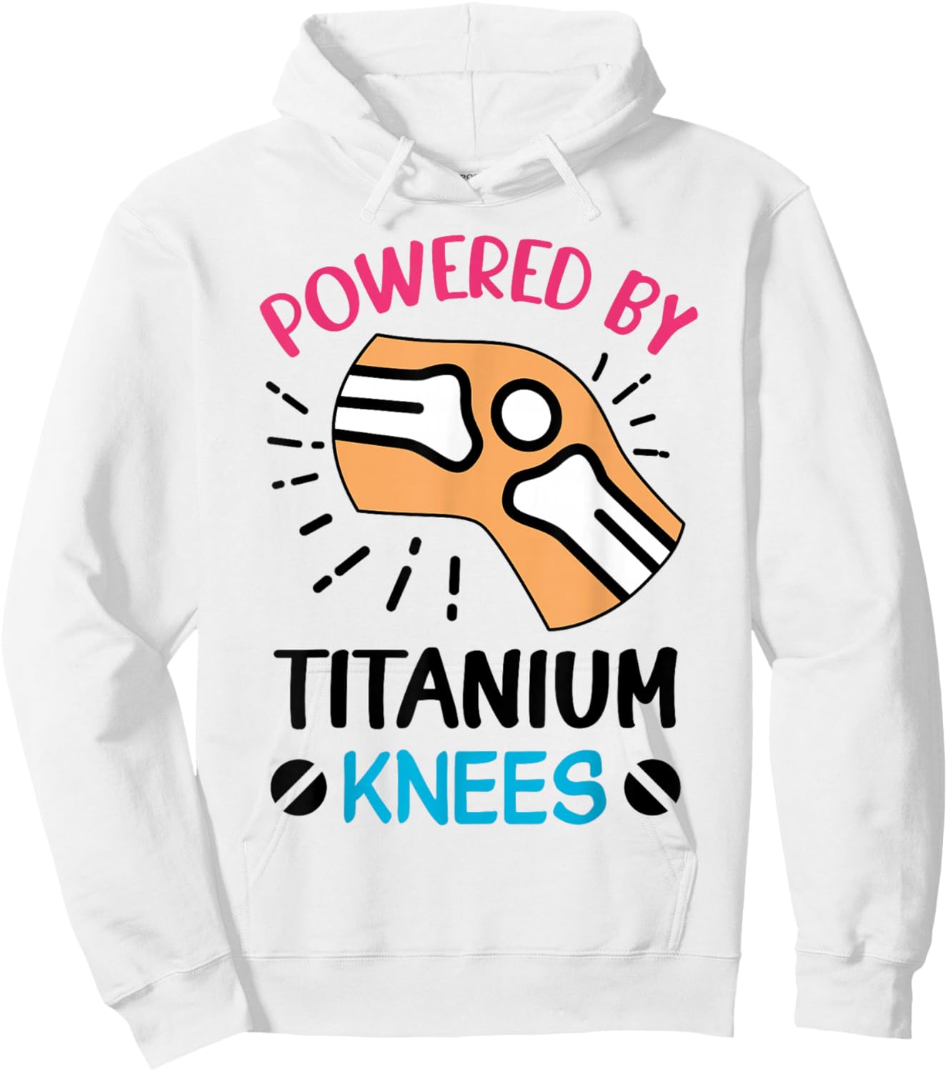 After Knee Surgery Gift Knee Replacement Hoodie - Hoodie | White