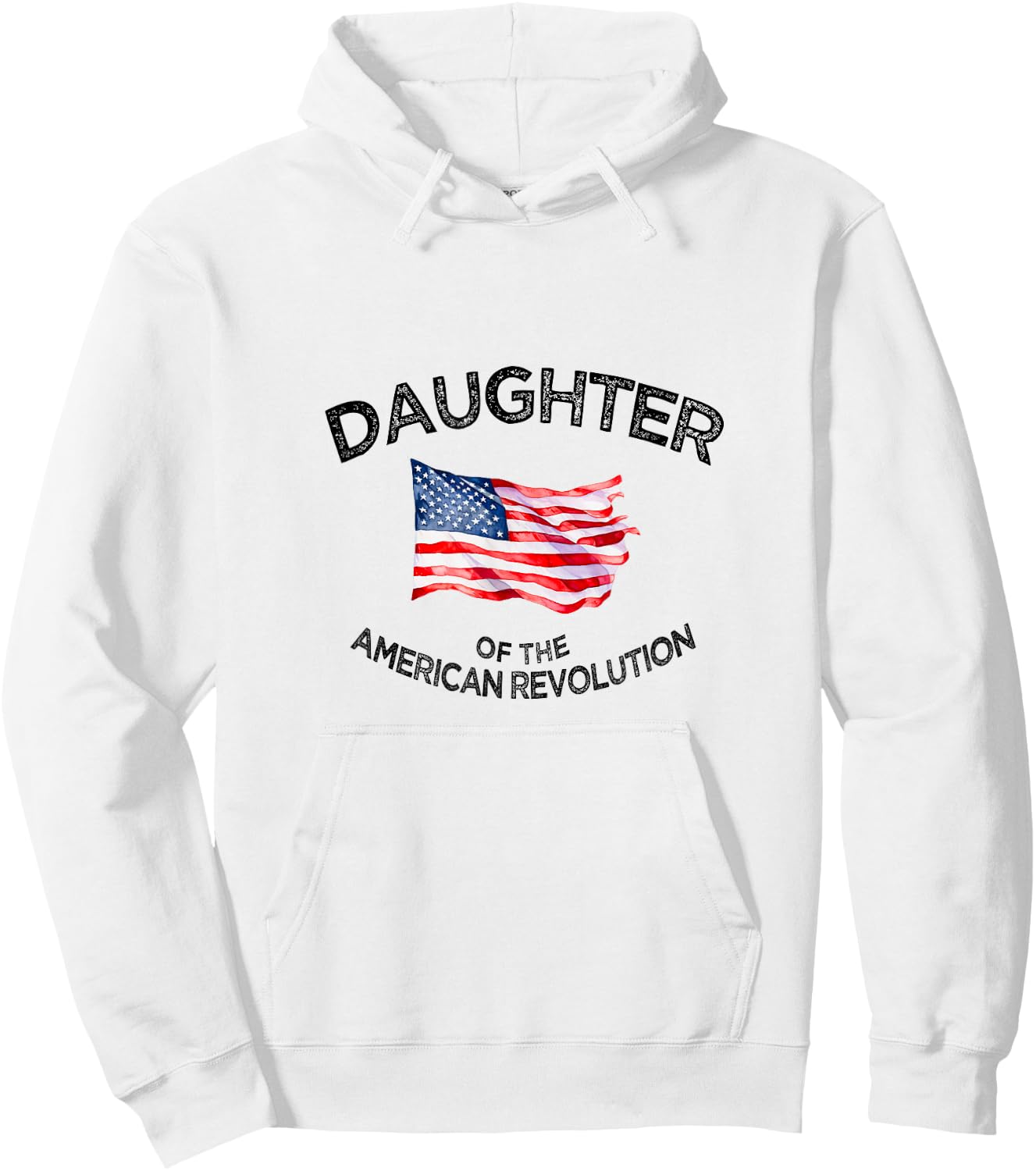 Daughters American Revolution DAR Star Historic US Patriot Hoodie - Hoodie | White