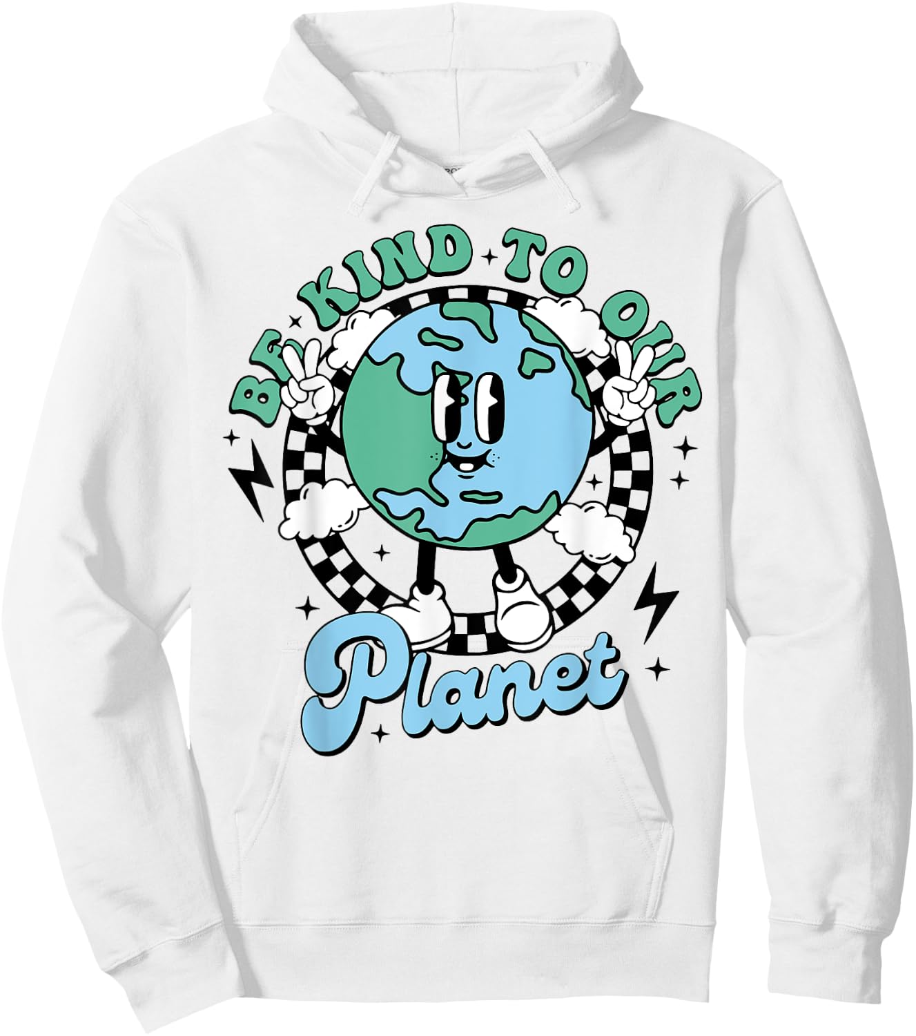 Be Kind To Our Planet Hoodie - Hoodie | White