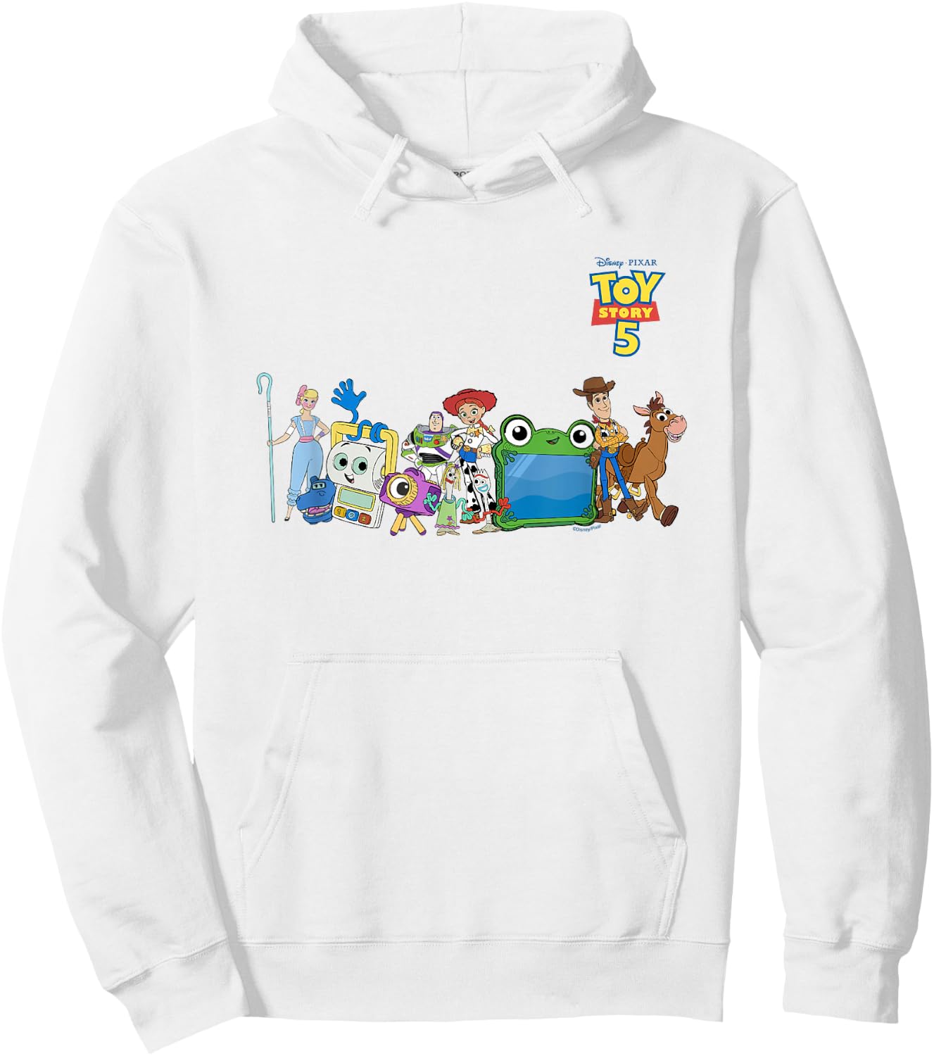 Disney Pixar Toy Story 5 Characters Group Photo Hoodie - Hoodie | White