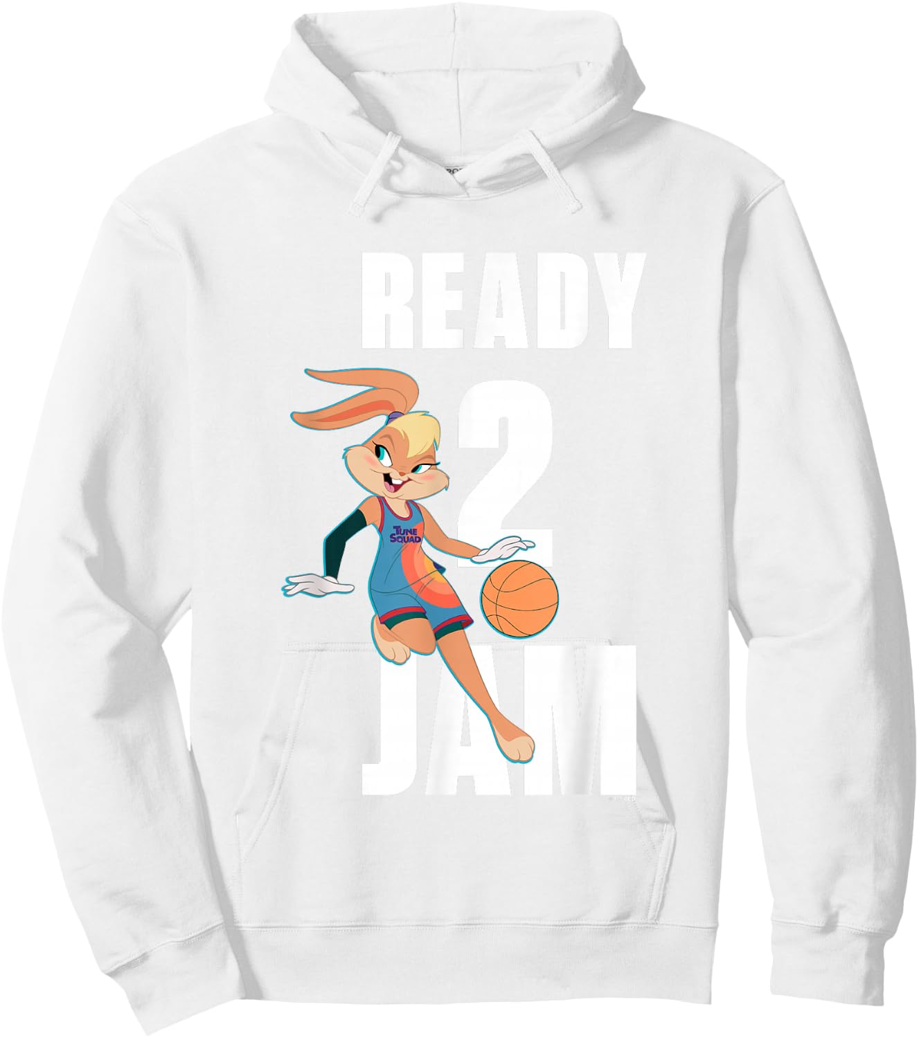 Space Jam 2 Iconic Lola Bunny Ready 2 Jam Big Chest Poster Hoodie - Hoodie | White