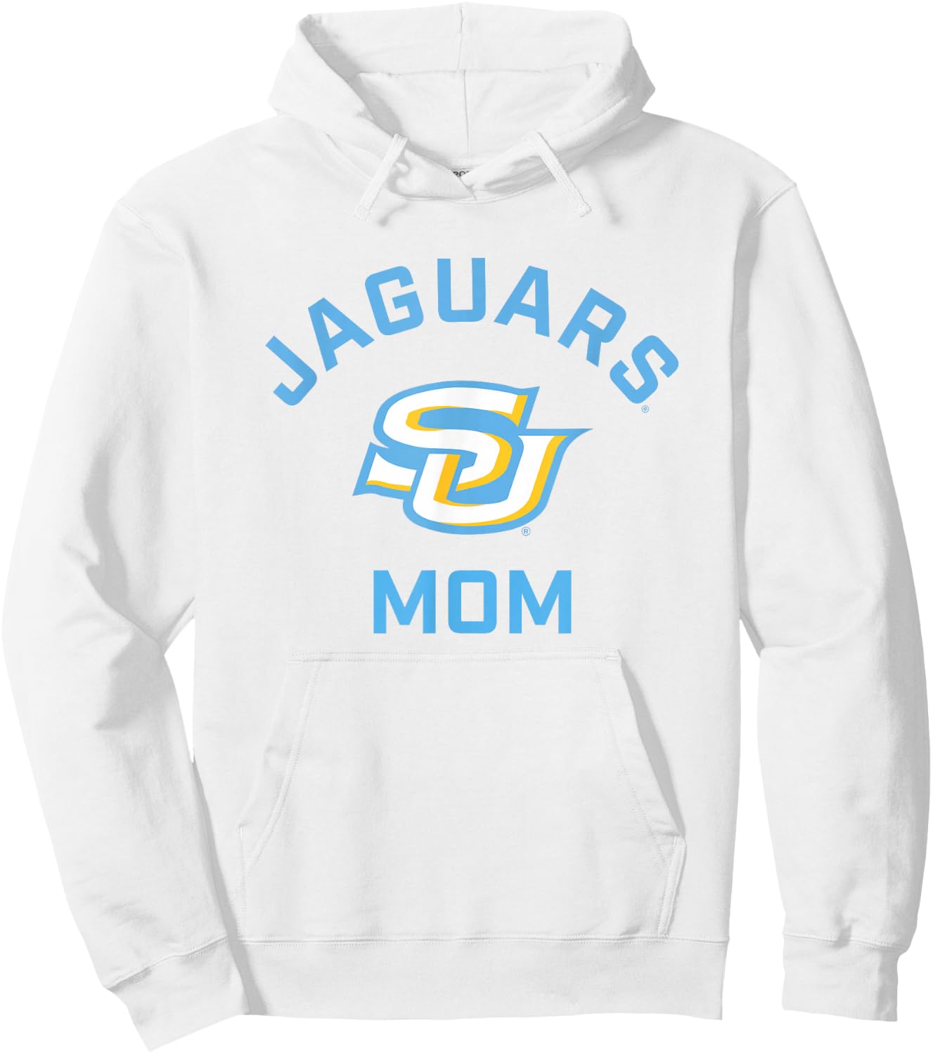 Southern University Jaguars Arched Mom Hoodie - Hoodie | White