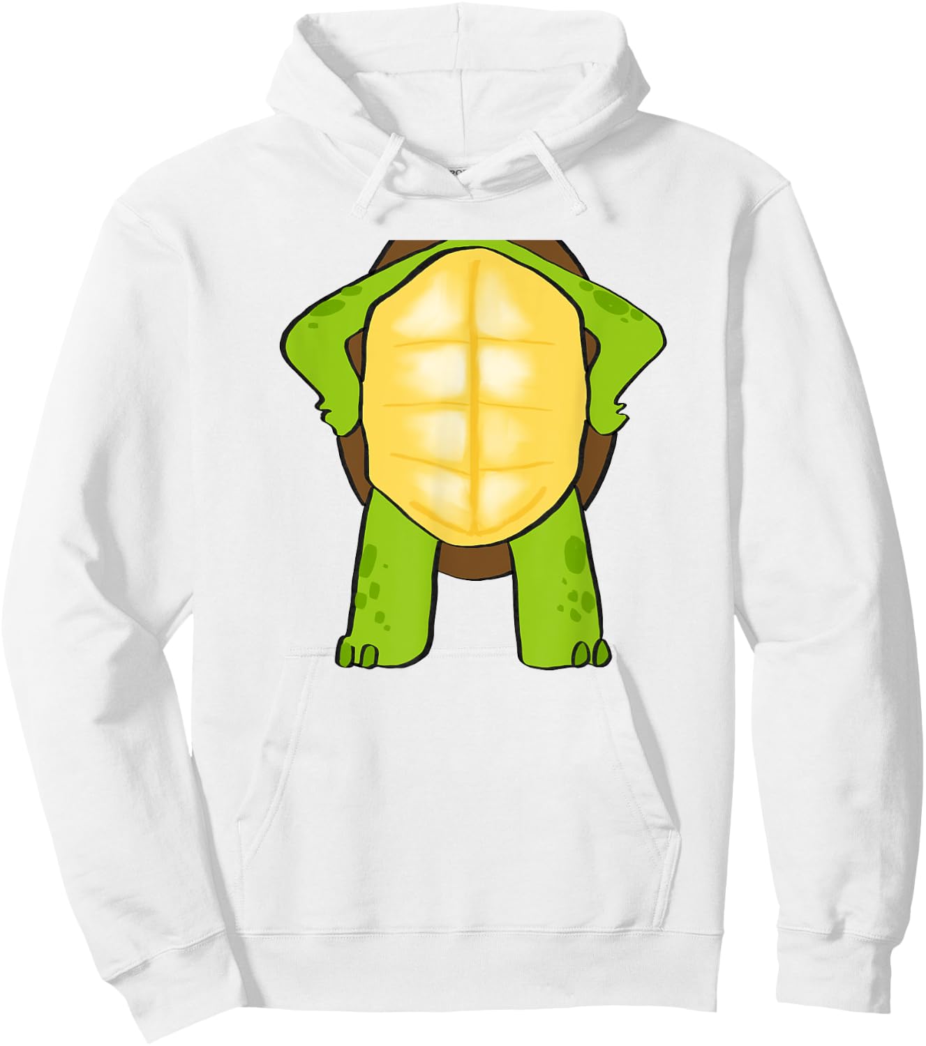 Easy Turtle Halloween Costume - Cute Tortoise Outfit Hoodie - Hoodie | White