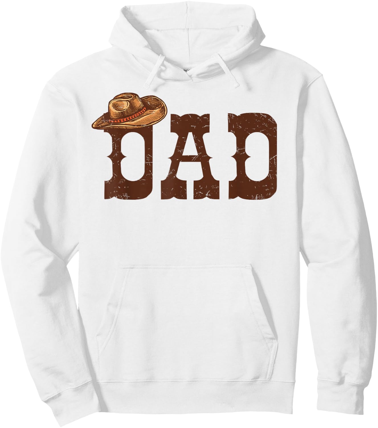 Dad Papa Western Family Matching Birthday Cowboy Cowgirl Hoodie - Hoodie | White