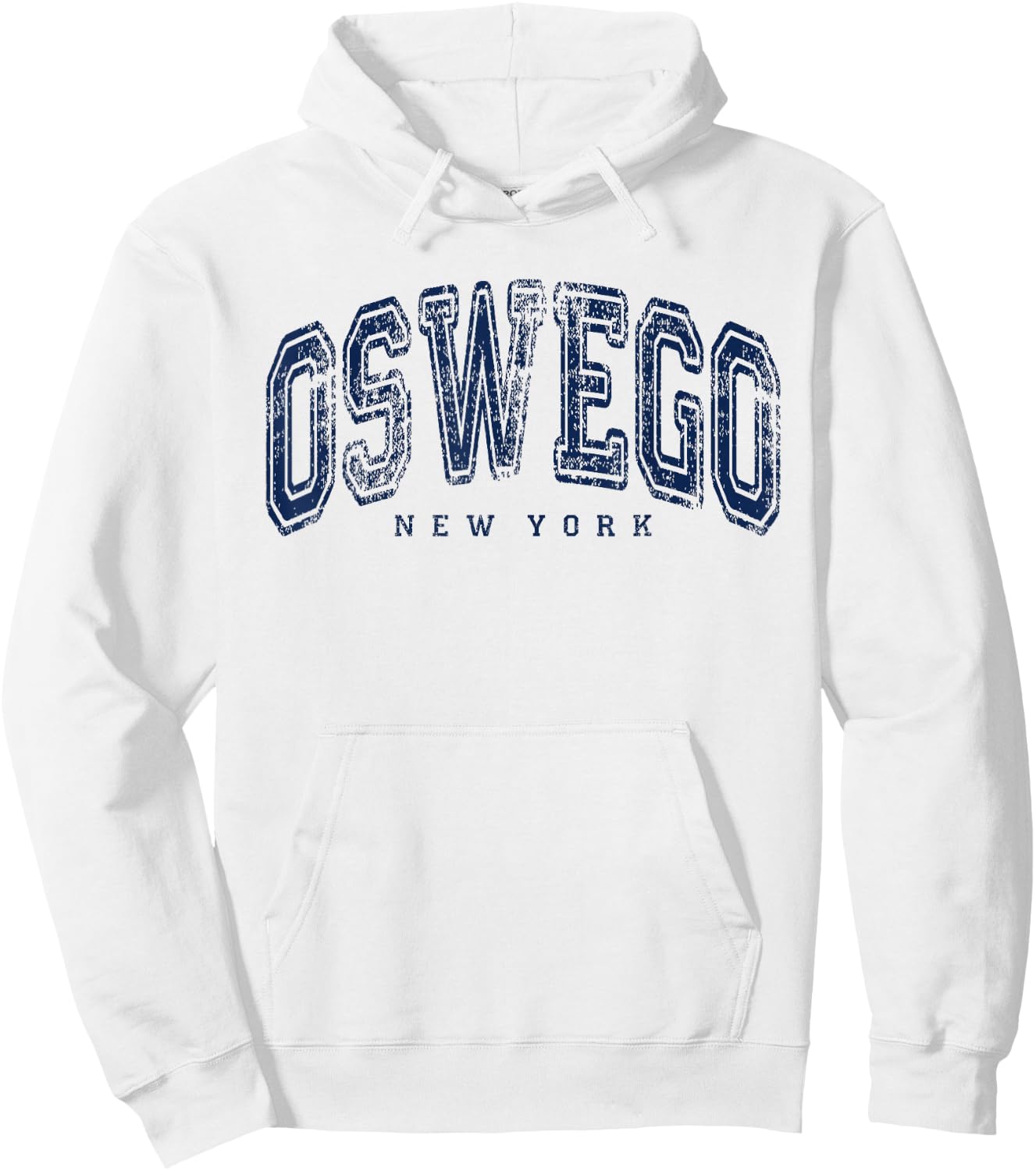 Oswego New York Vintage Retro US City State NY Travel Hoodie - Hoodie | White