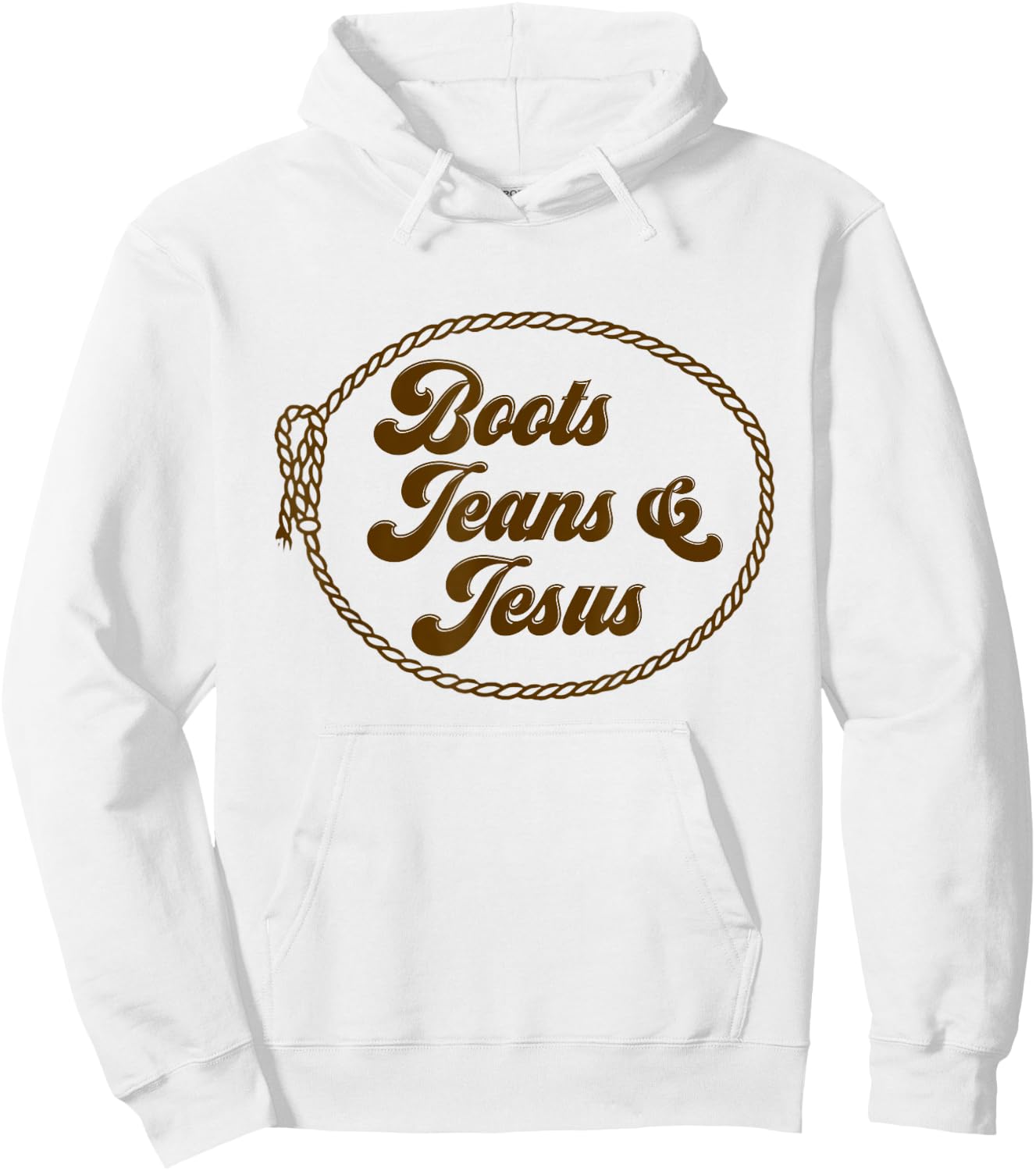 Cute Boots Jeans And Jesus Cowgirl Christian Country Western Hoodie - Hoodie | White
