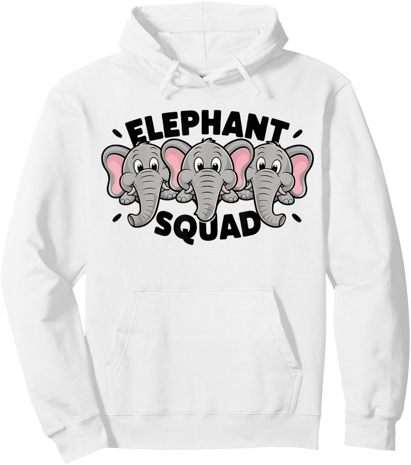 Elephant Squad for Elephant Lover Shirt Cool Elephant Hoodie - Hoodie | White