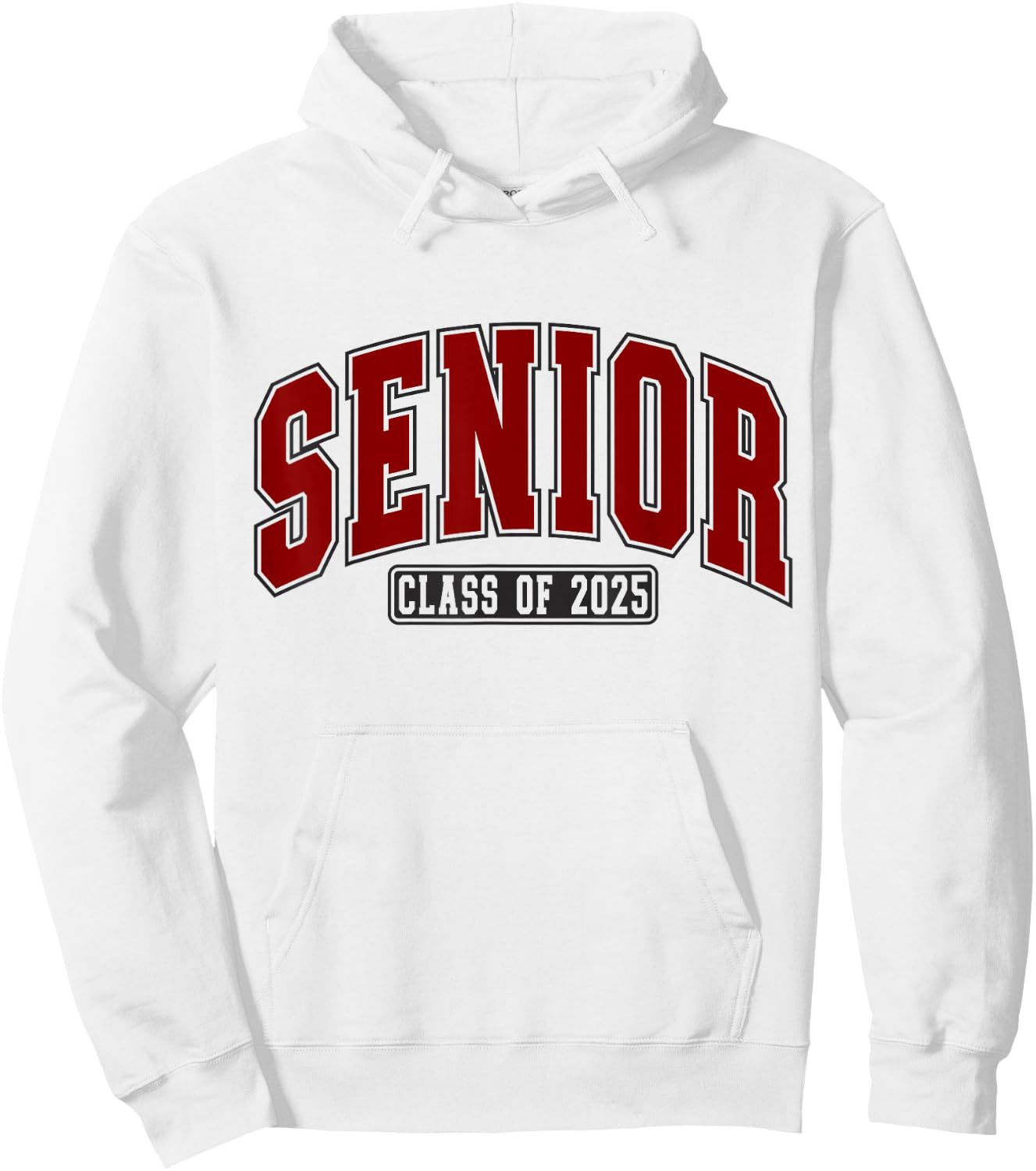 Class of 2025 Maroon High School College Seniors Graduation Hoodie - Hoodie | White