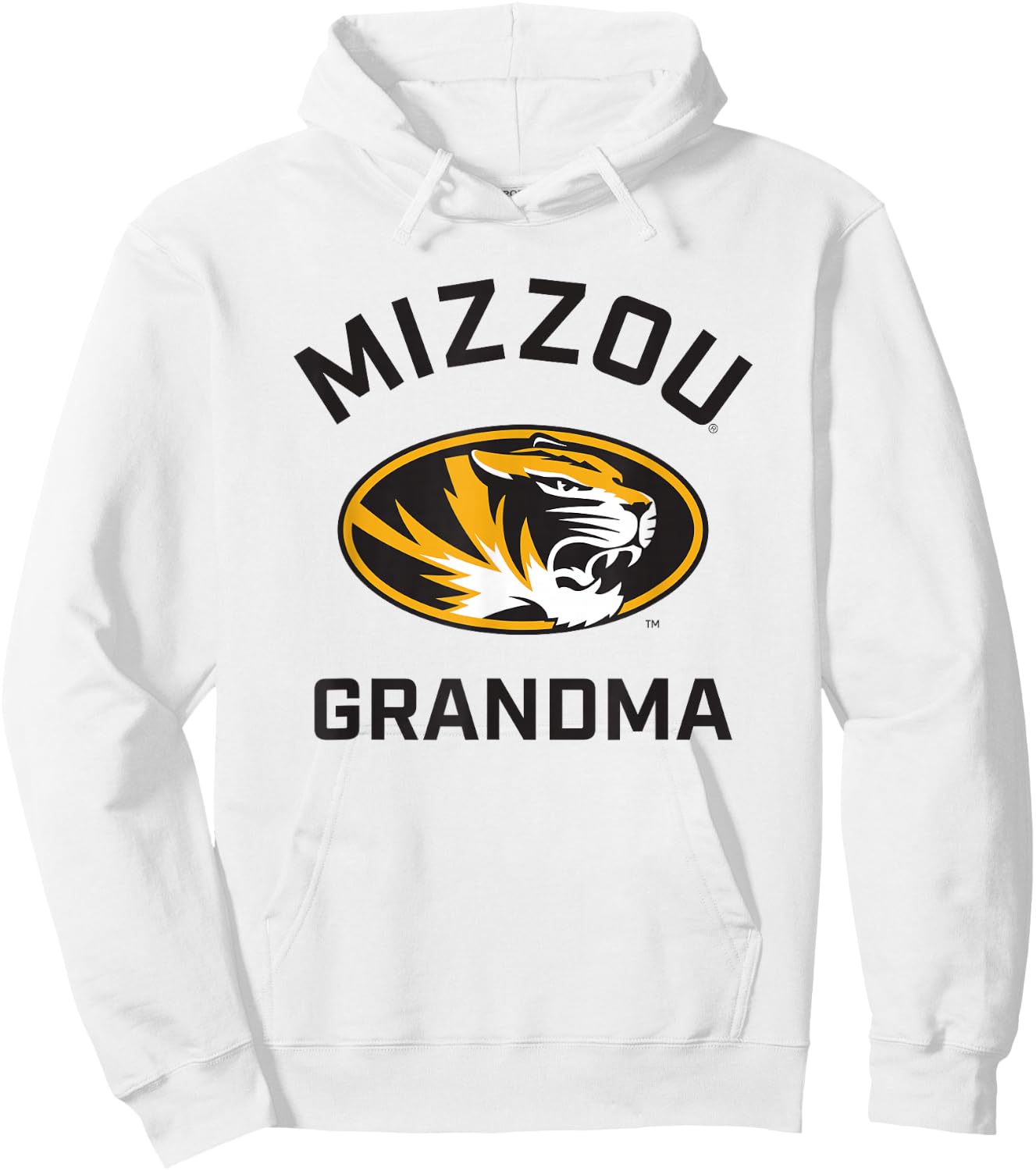 University of Missouri Mizzou Tigers Arched Grandma Hoodie - Hoodie | White