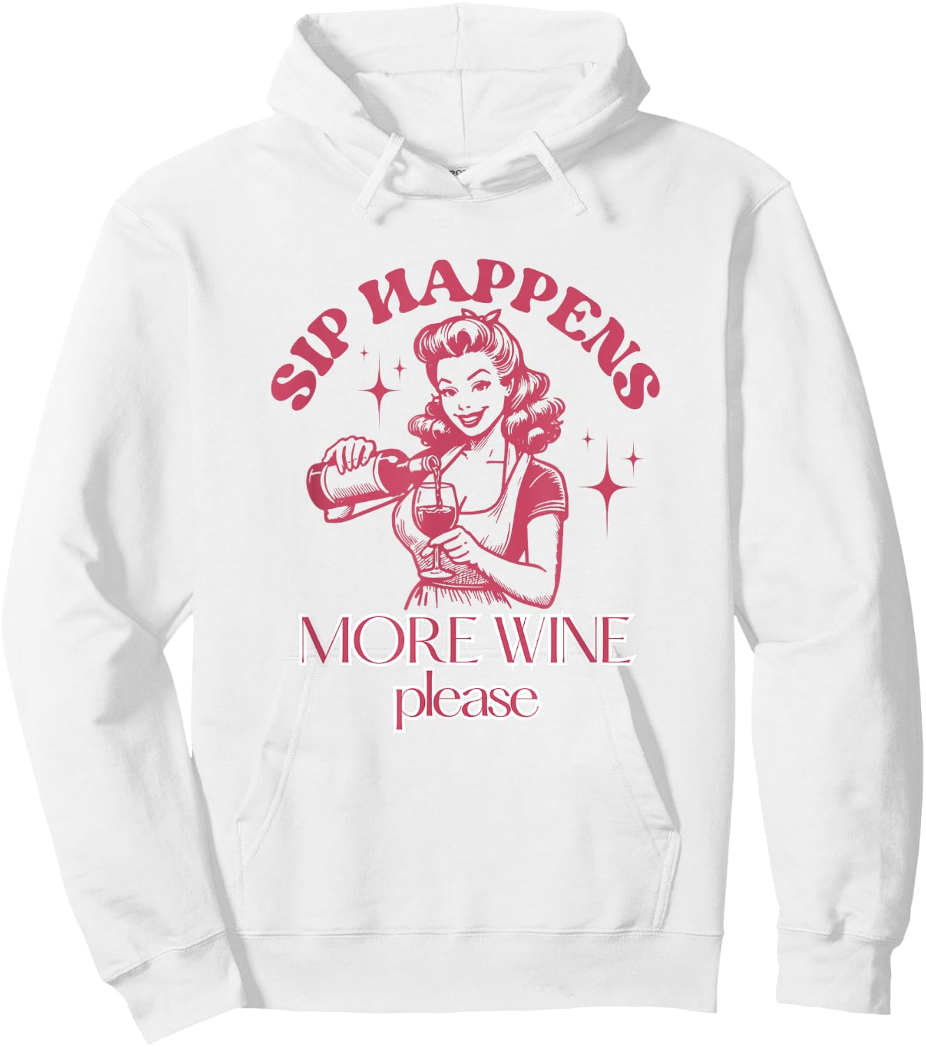 Red & White Wine Tasting - Wine Hoodie - Hoodie | White