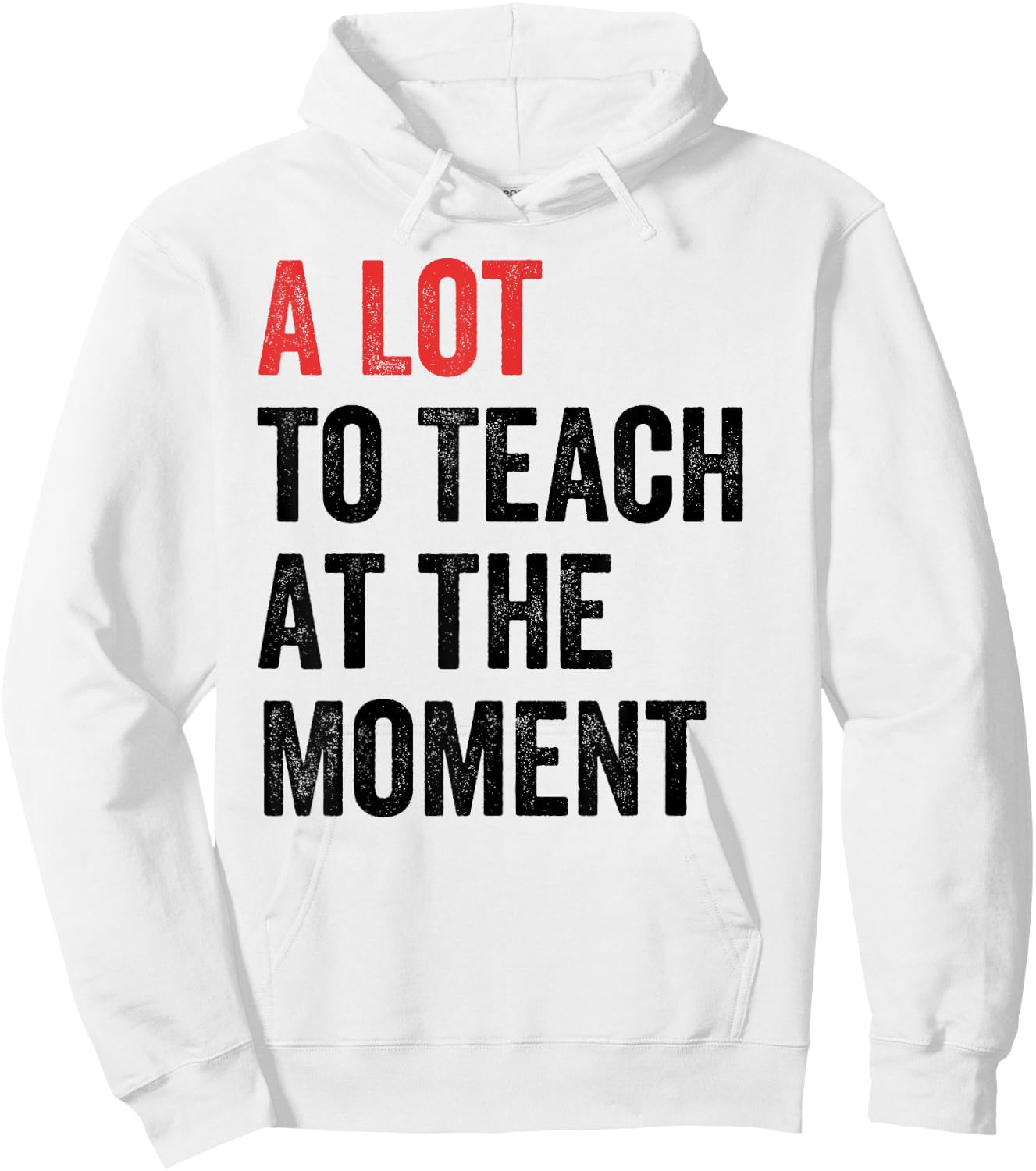 A Lot to Teach at the Moment Women's Men's Teacher Hoodie - Hoodie | White