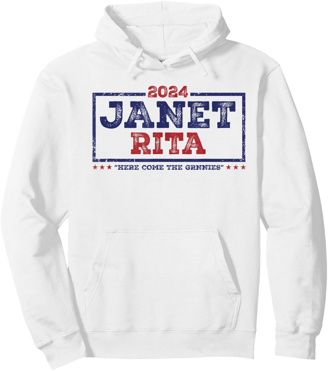 Janet and Rita 2024 Here Come The Grannies Hoodie - Hoodie | White