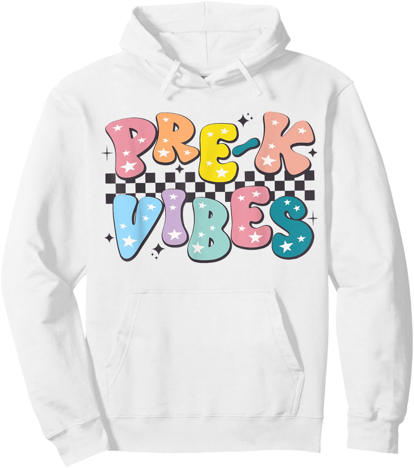 Pre-K Vibes Back To School Teachers Student Hello Pre-K Team Men Women Girls Kids Hoodie - Hoodie | White