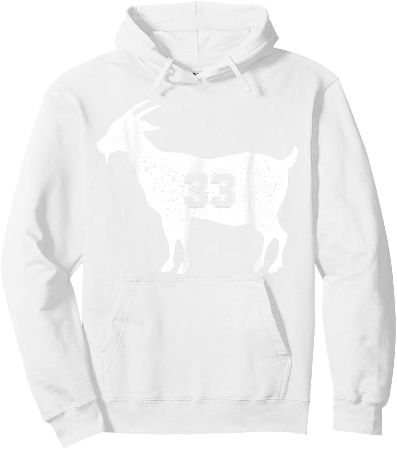 Vintage Distressed Goat 33 Apparel Goat 33 Hoodie - Hoodie | White
