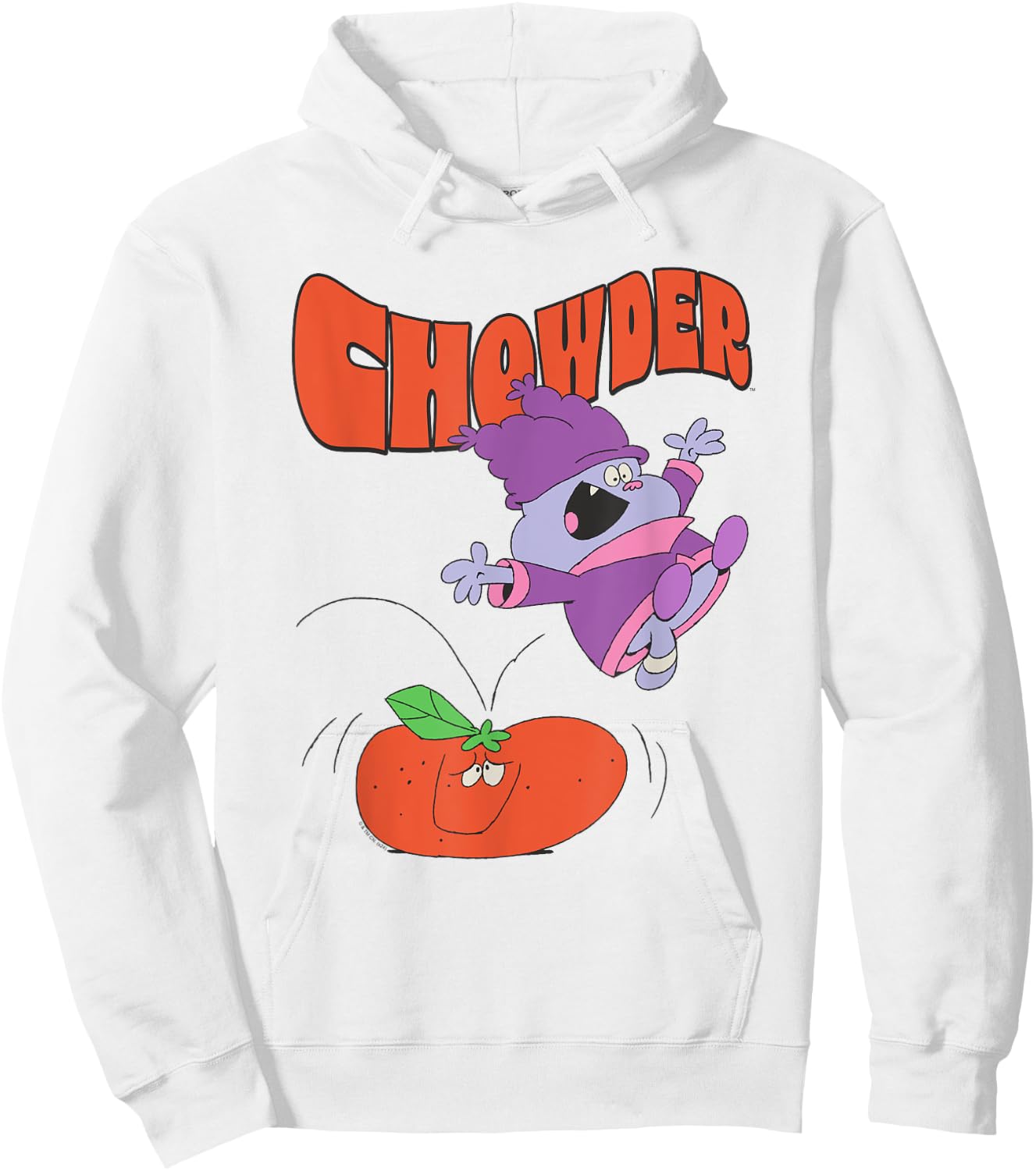 Chowder Jumping Cartoon Network Hoodie - Hoodie | White