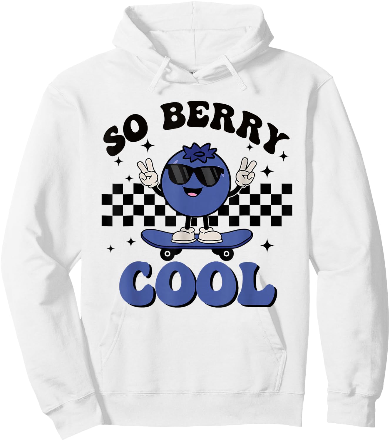 Groovy So Berry Cool Fruit Lover Blueberry Season For Kids Hoodie - Hoodie | White