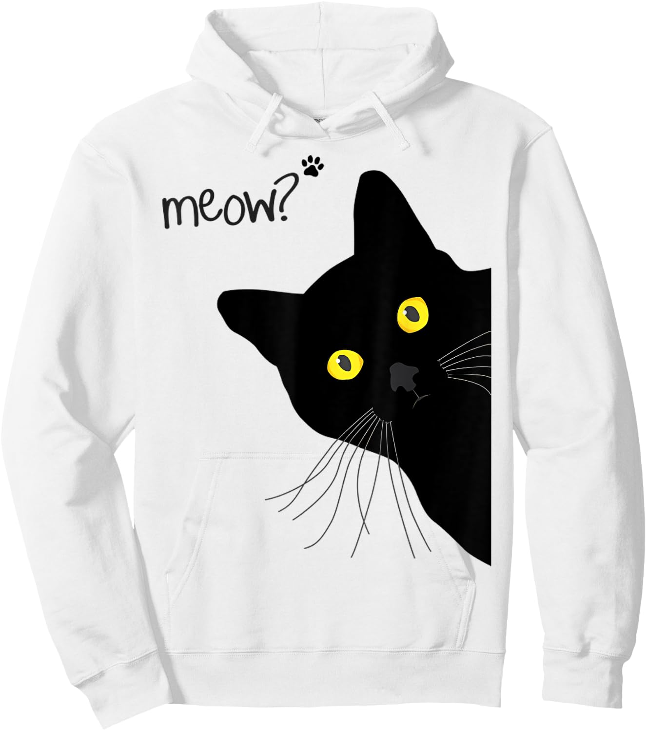 Cat funny, Cats love, Black Cats Hoodie - Hoodie | White