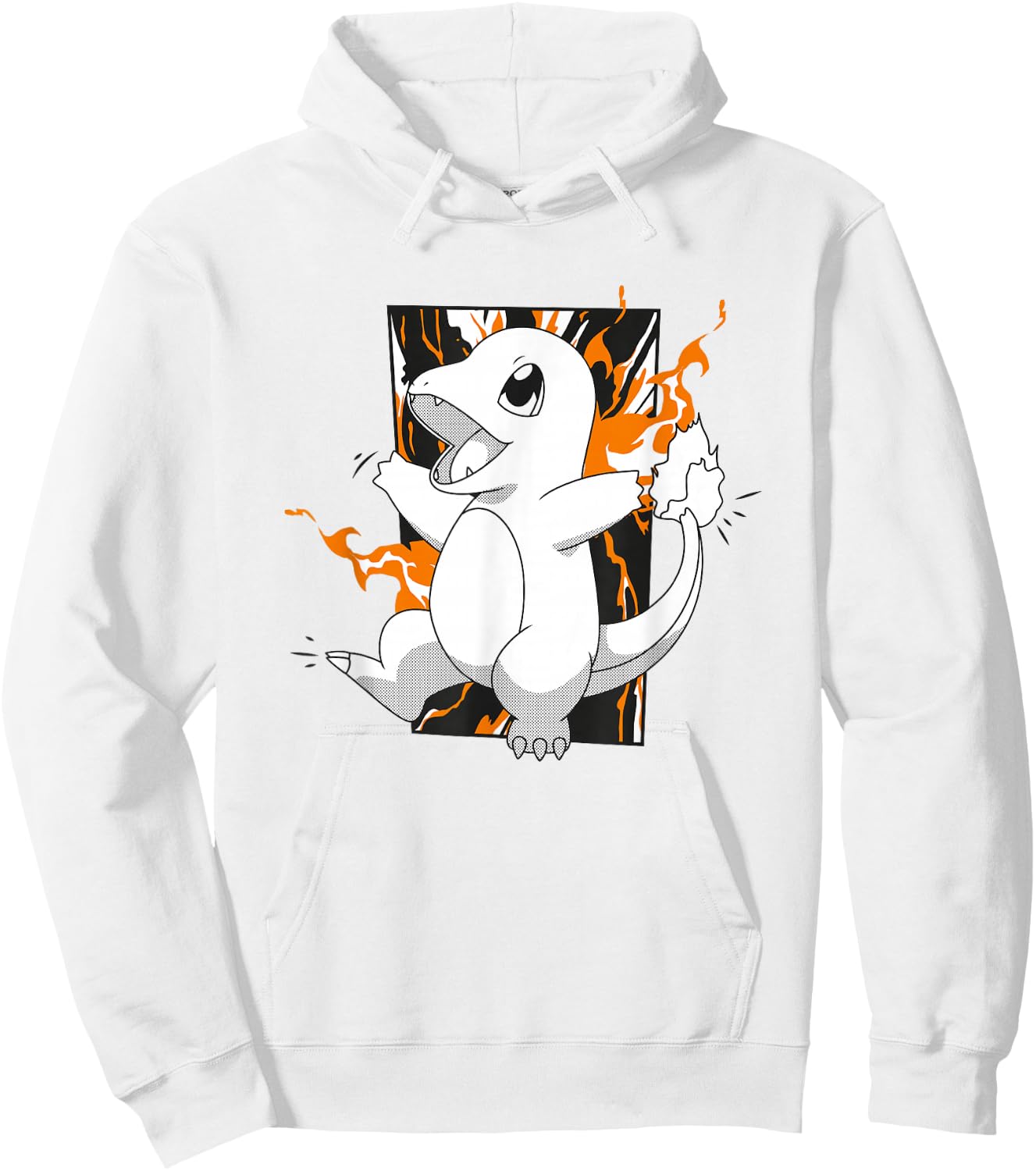 Pokémon Charmander Full Of Joy Fiery Shot Vintage Hoodie - Hoodie | White