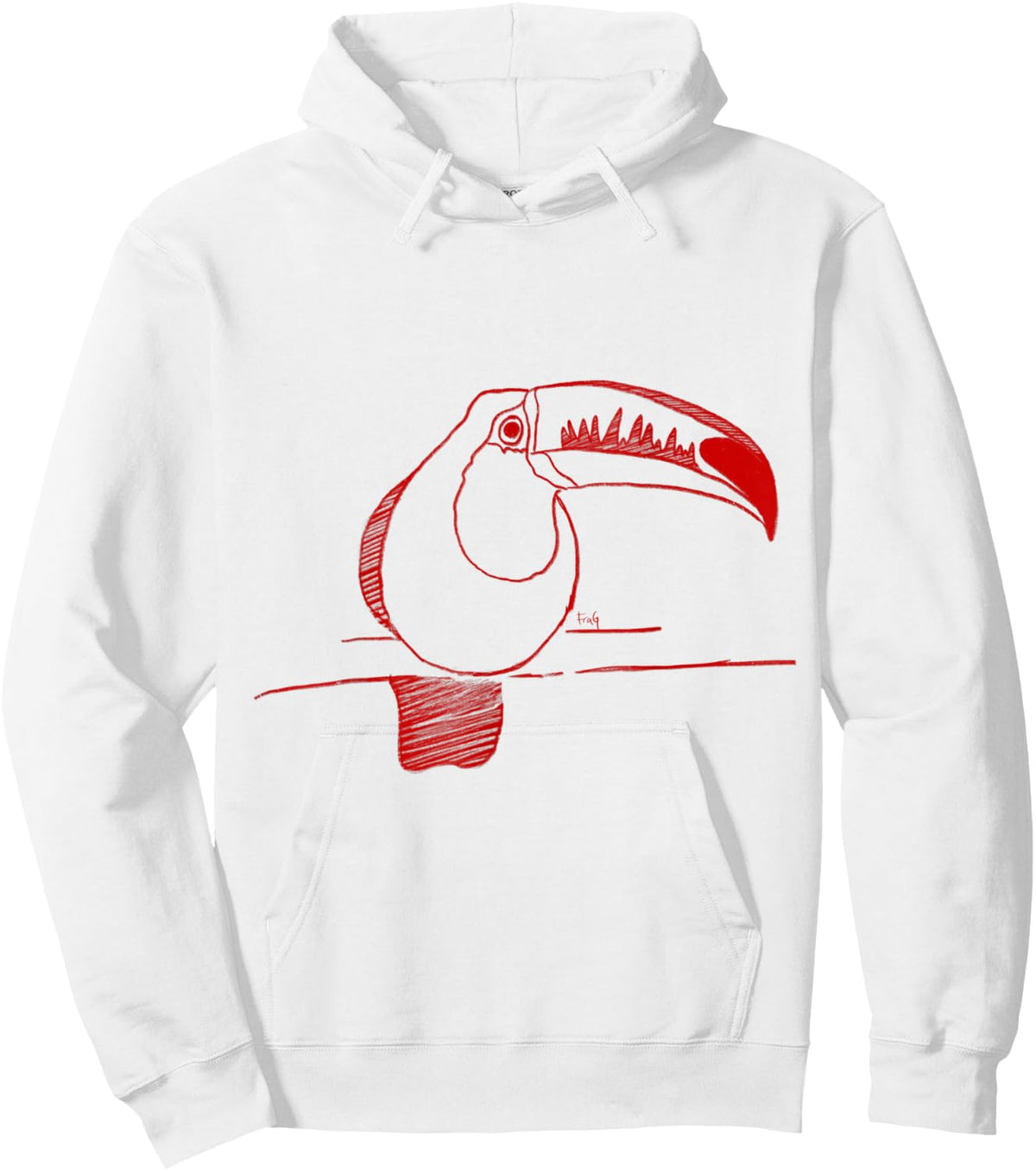 Tucano Red Hoodie - Hoodie | White