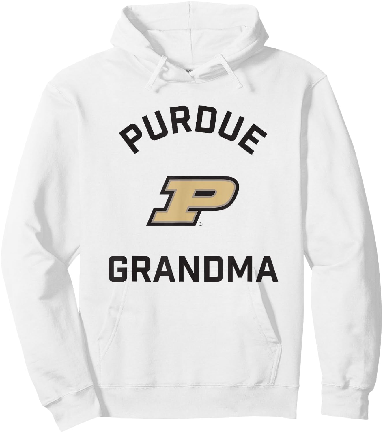Purdue University Boilermakers Arched Grandma Hoodie - Hoodie | White