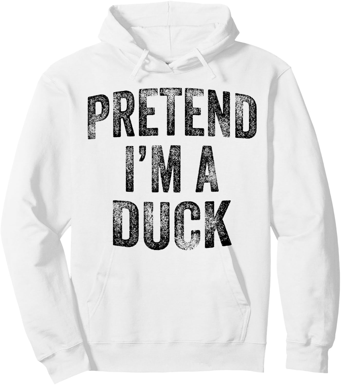 Pretend I'm A Duck Family Lazy Easy Halloween Party Costume Hoodie - Hoodie | White