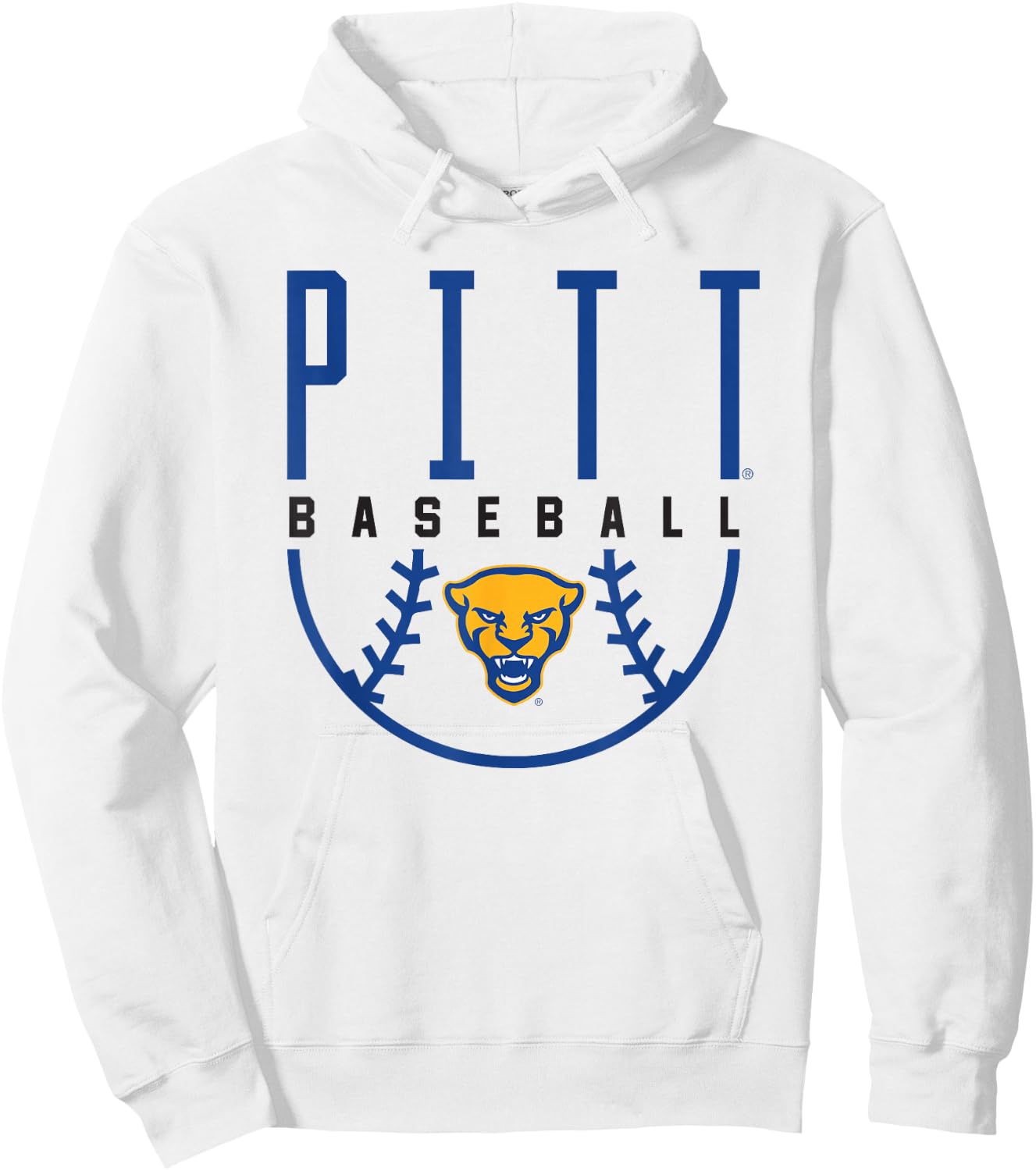 University of Pittsburgh Panthers Baseball Hoodie - Hoodie | White