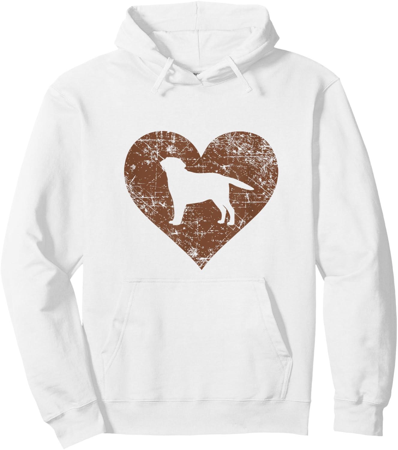 I Love Labrador Shirt Funny Cute Chocolate Dog Owner Gift Hoodie - Hoodie | White