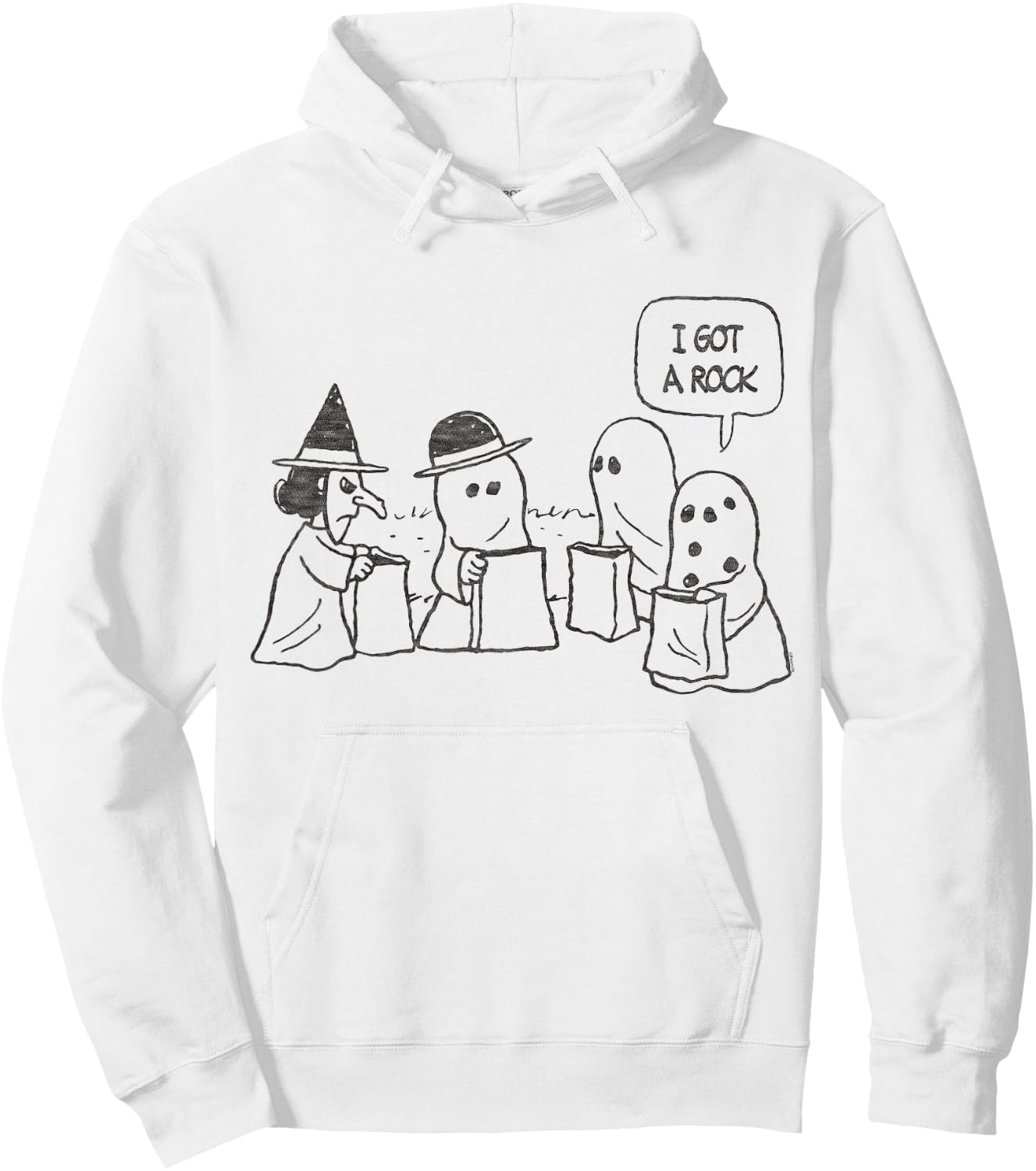 Peanuts Halloween Charlie Brown I got a Rock Hoodie - Hoodie | White
