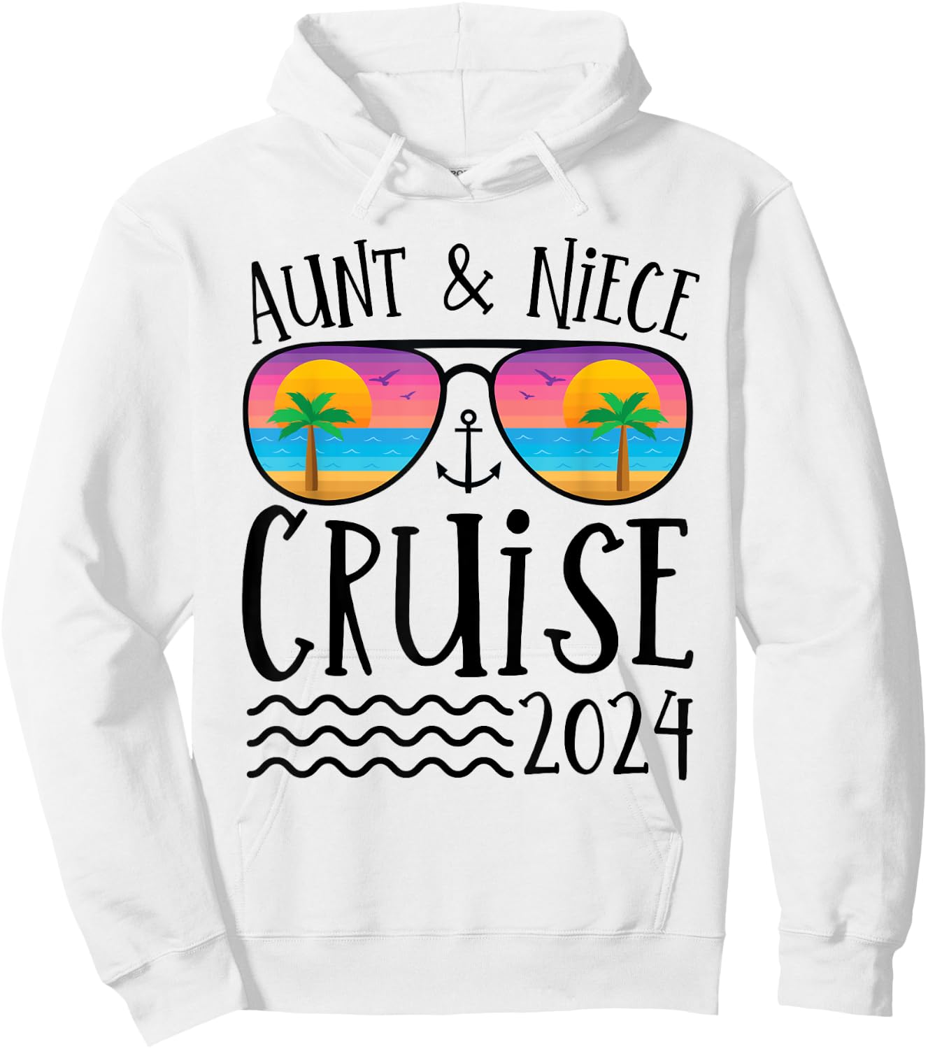 Aunt Niece Cruise Trip 2024 Summer Vacation Matching Family Hoodie - Hoodie | White