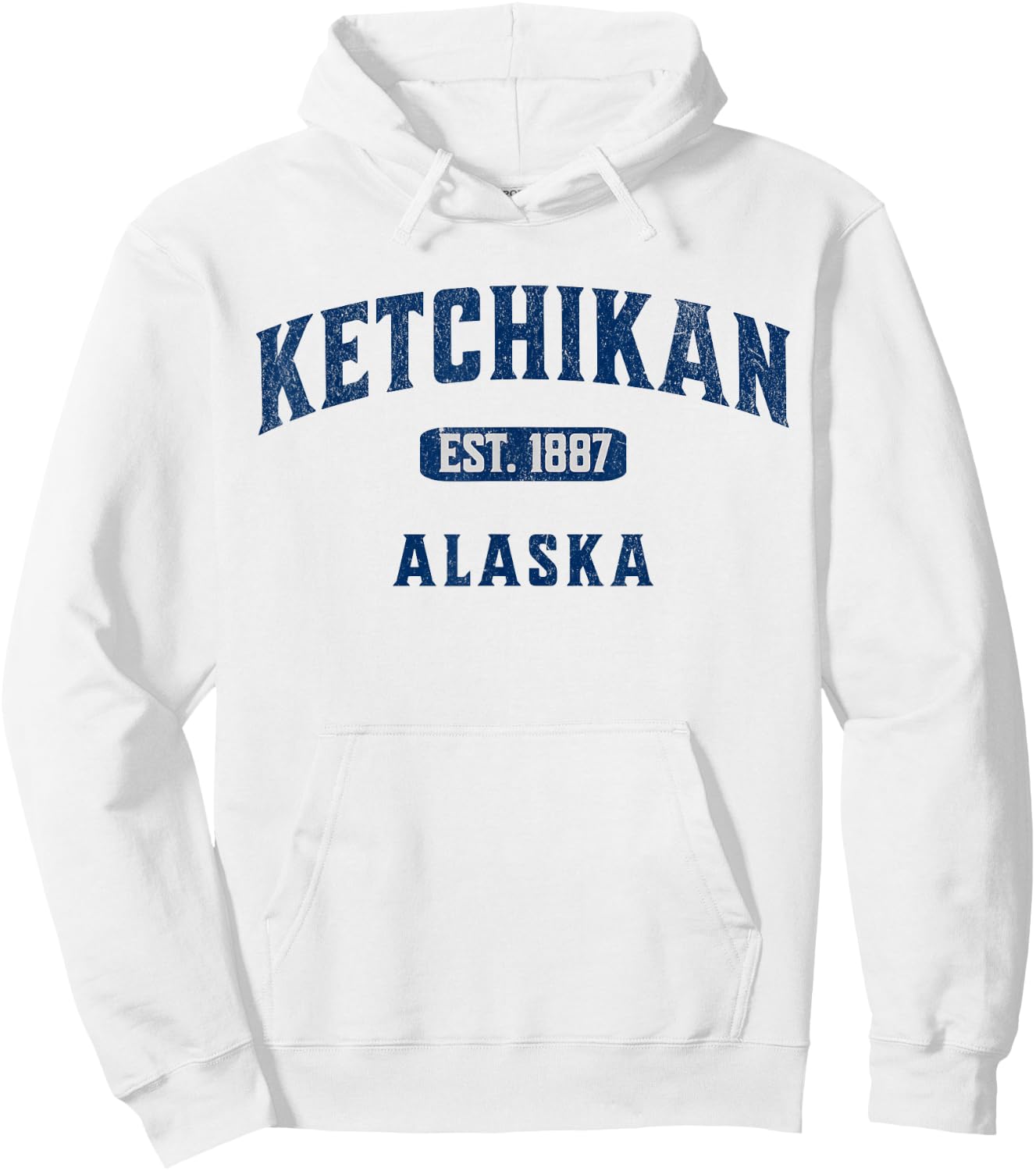 USA Vintage Merch Souvenir Visit Ketchikan Alaska Hoodie - Hoodie | White