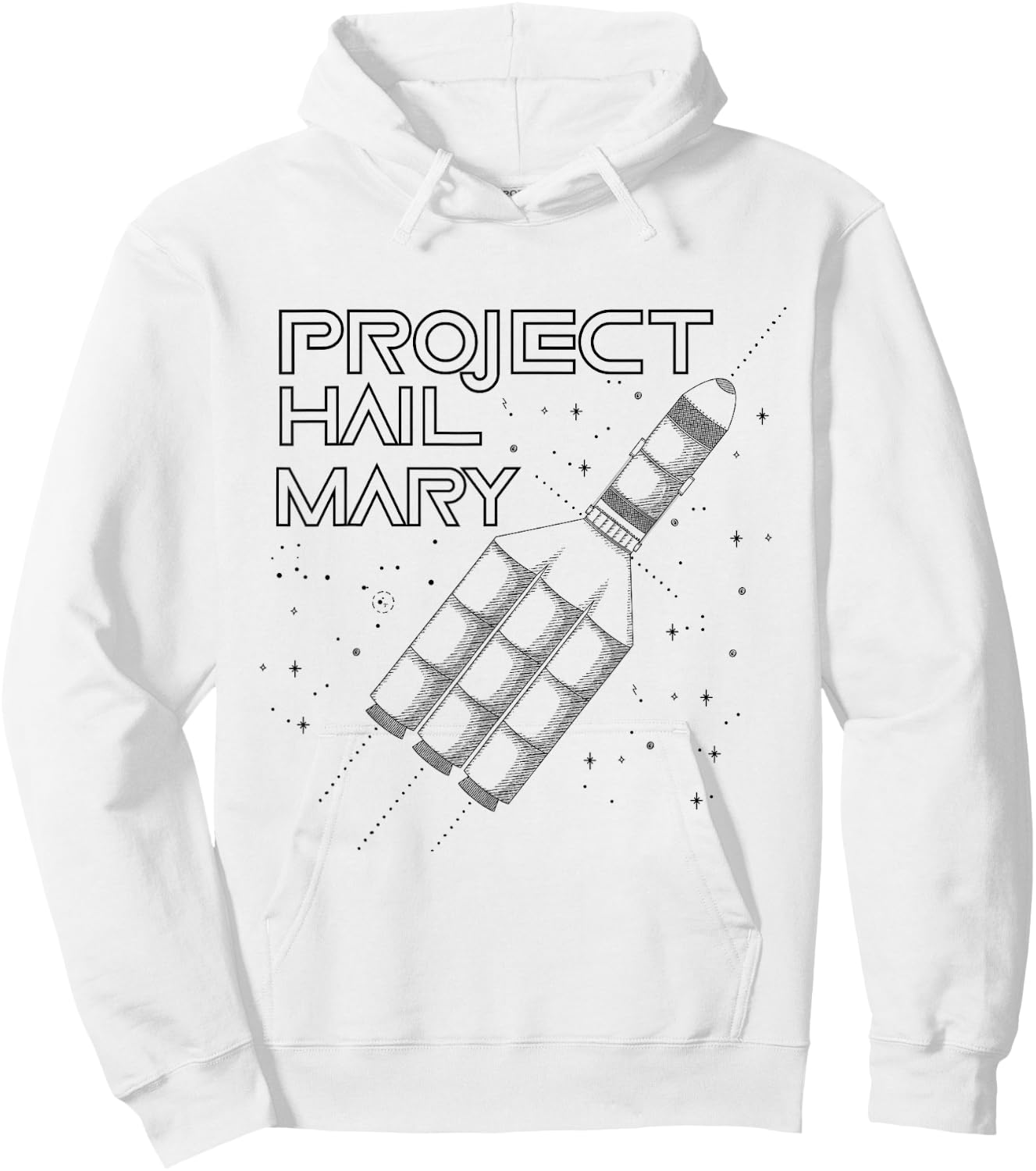 Project Hail Mary Space Rocket Ship Hoodie - Hoodie | White