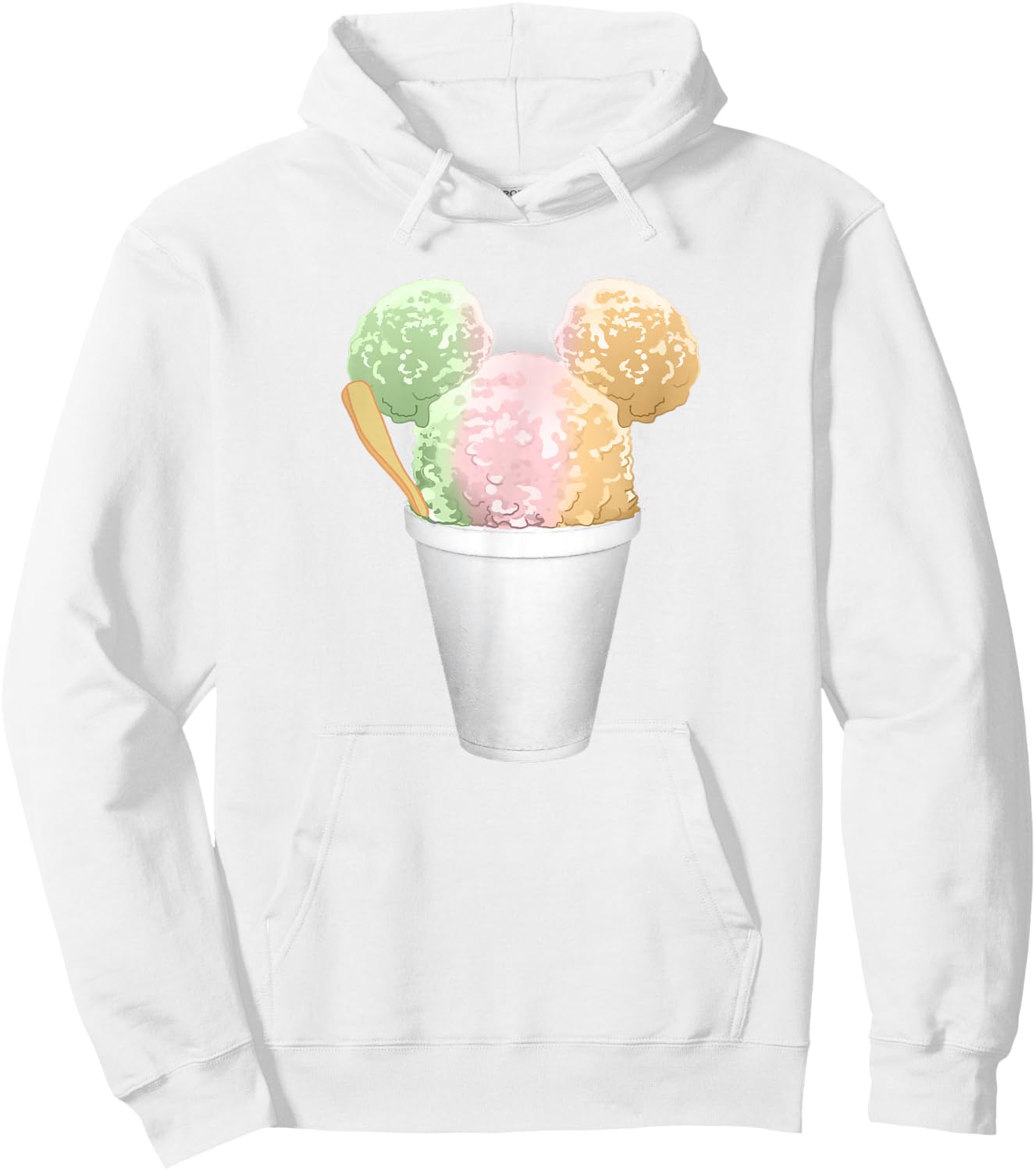Disney Mickey and Friends Shaved Ice Mickey Ears Hoodie - Hoodie | White