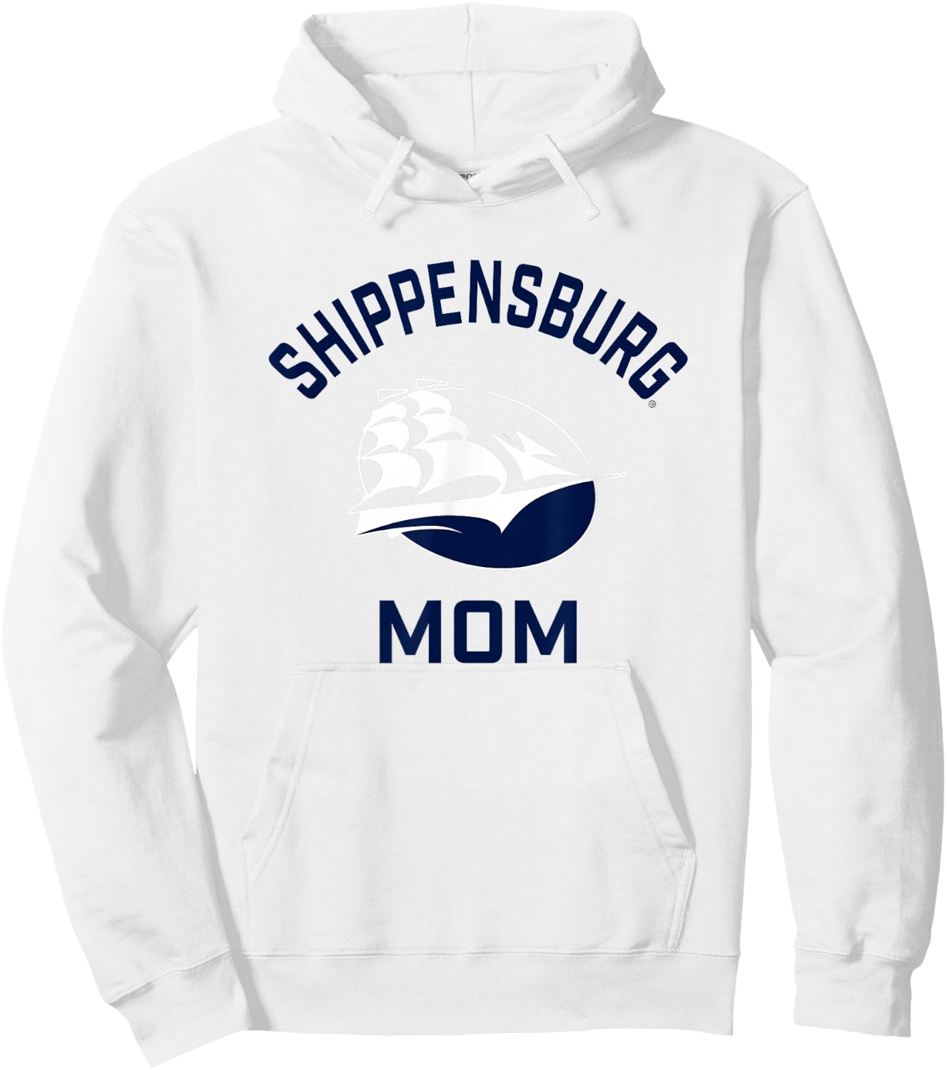 Shippensburg University Raiders Arched Mom Hoodie - Hoodie | White