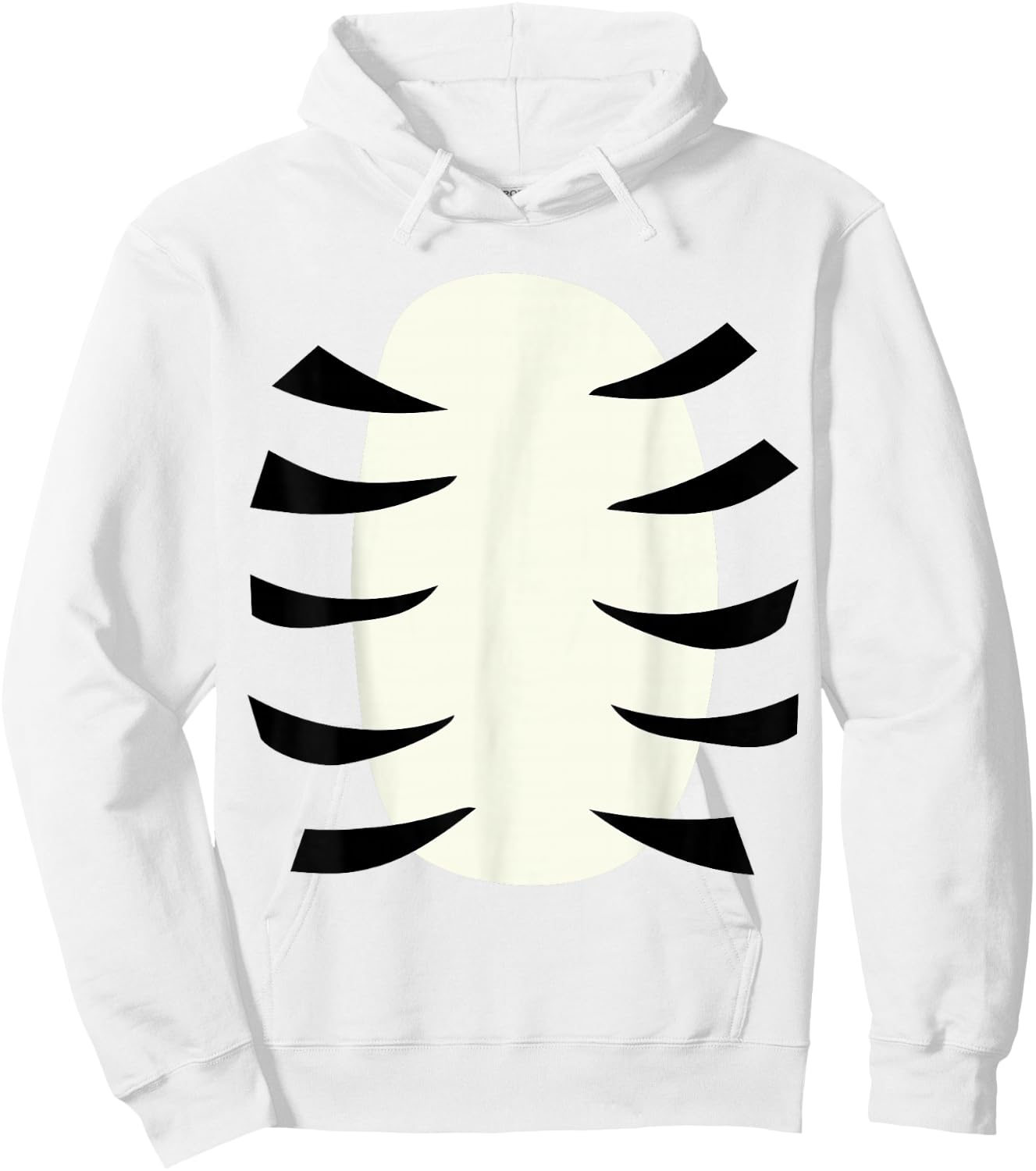 Funny lazy DIY tiger belly costume for halloween party Hoodie - Hoodie | White
