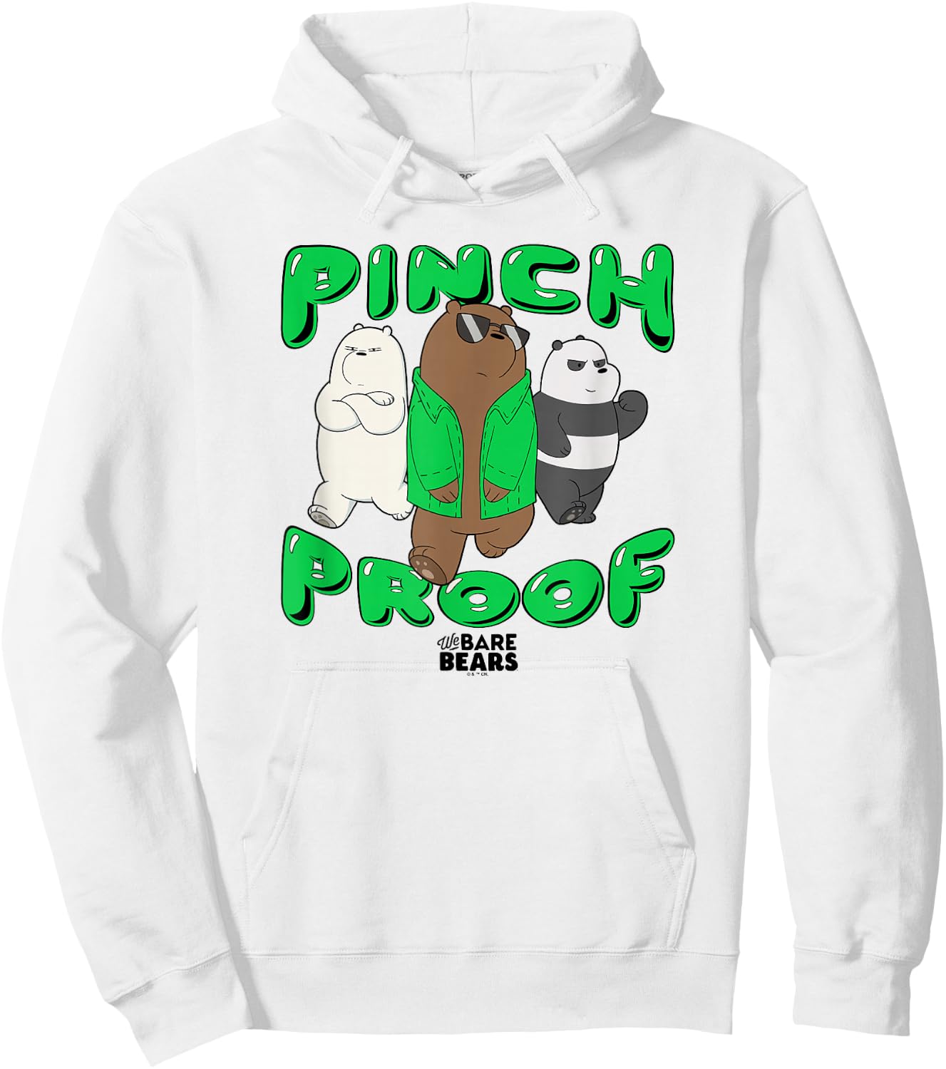 We Bare Bears St. Patrick's Day Pinch Proof Too Cool Hoodie - Hoodie | White