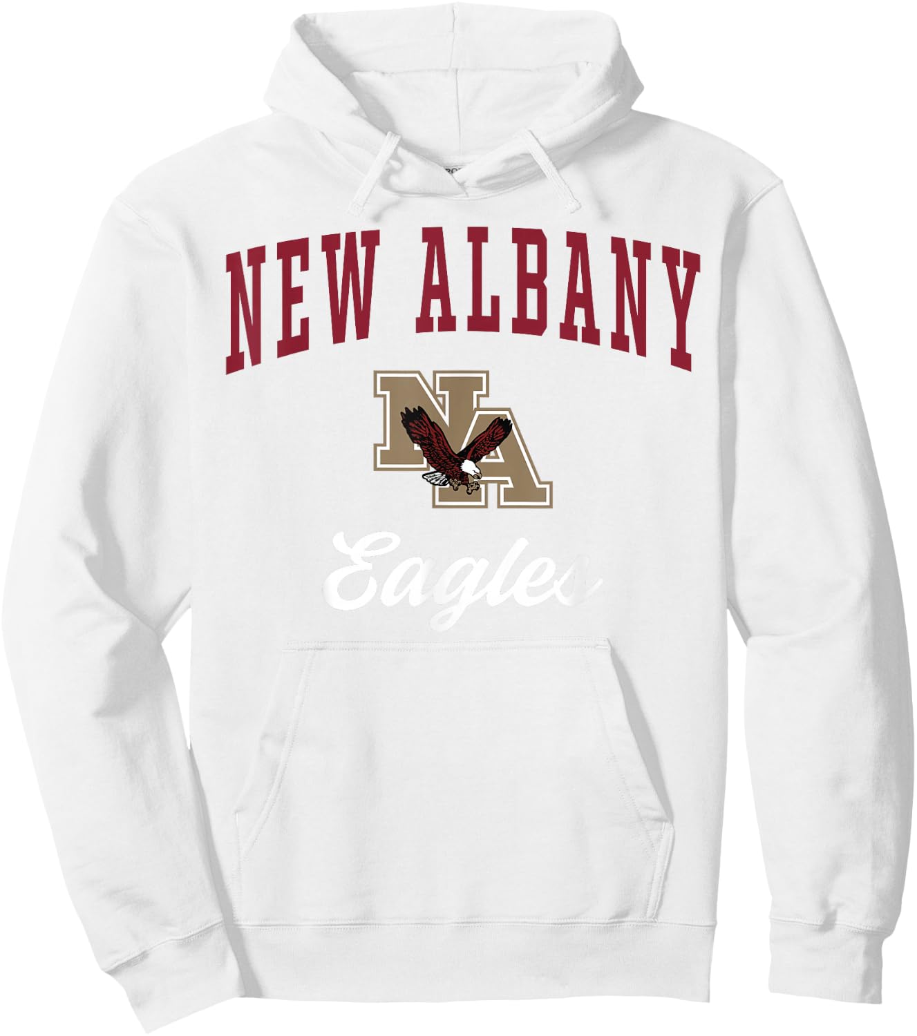 New Albany High School Eagles Hoodie - Hoodie | White