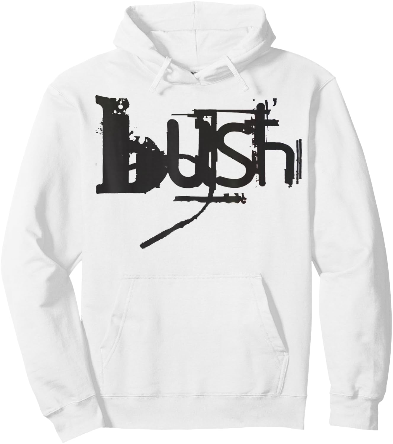 Bush Official Adults , Grey, Small, Short Sleeve, , Classic Fit, Embroidered, Official Merchandise Hoodie - Hoodie | White