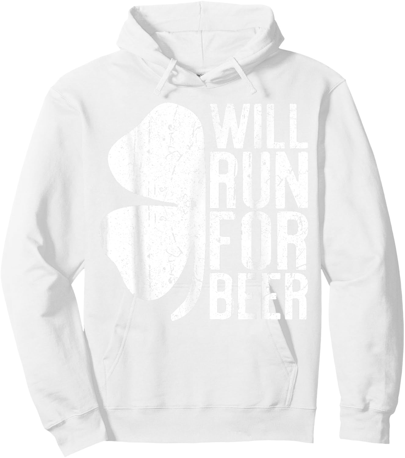 Will Run For Beer Shirt Irish Men Women St Patricks Day Hoodie - Hoodie | White