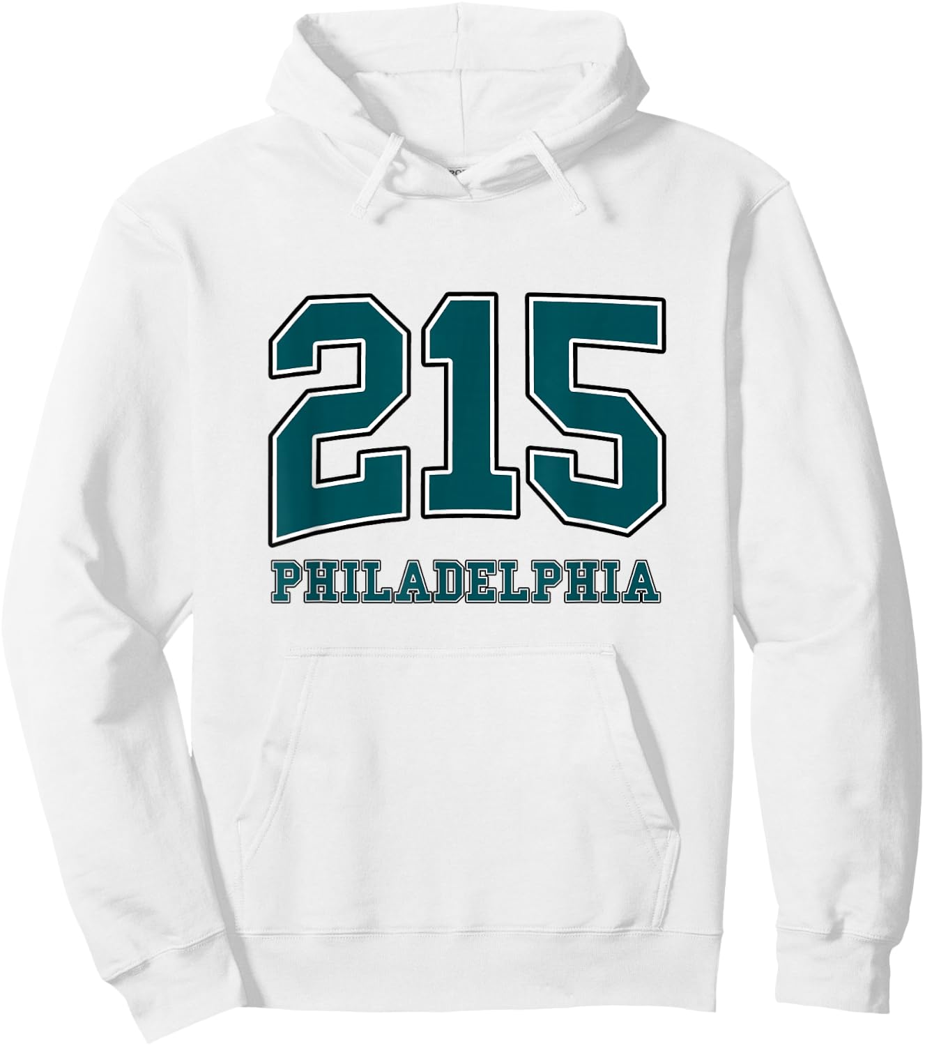 Philadelphia Area Code 215 - Hometown Pride - Classic Hoodie - Hoodie | White